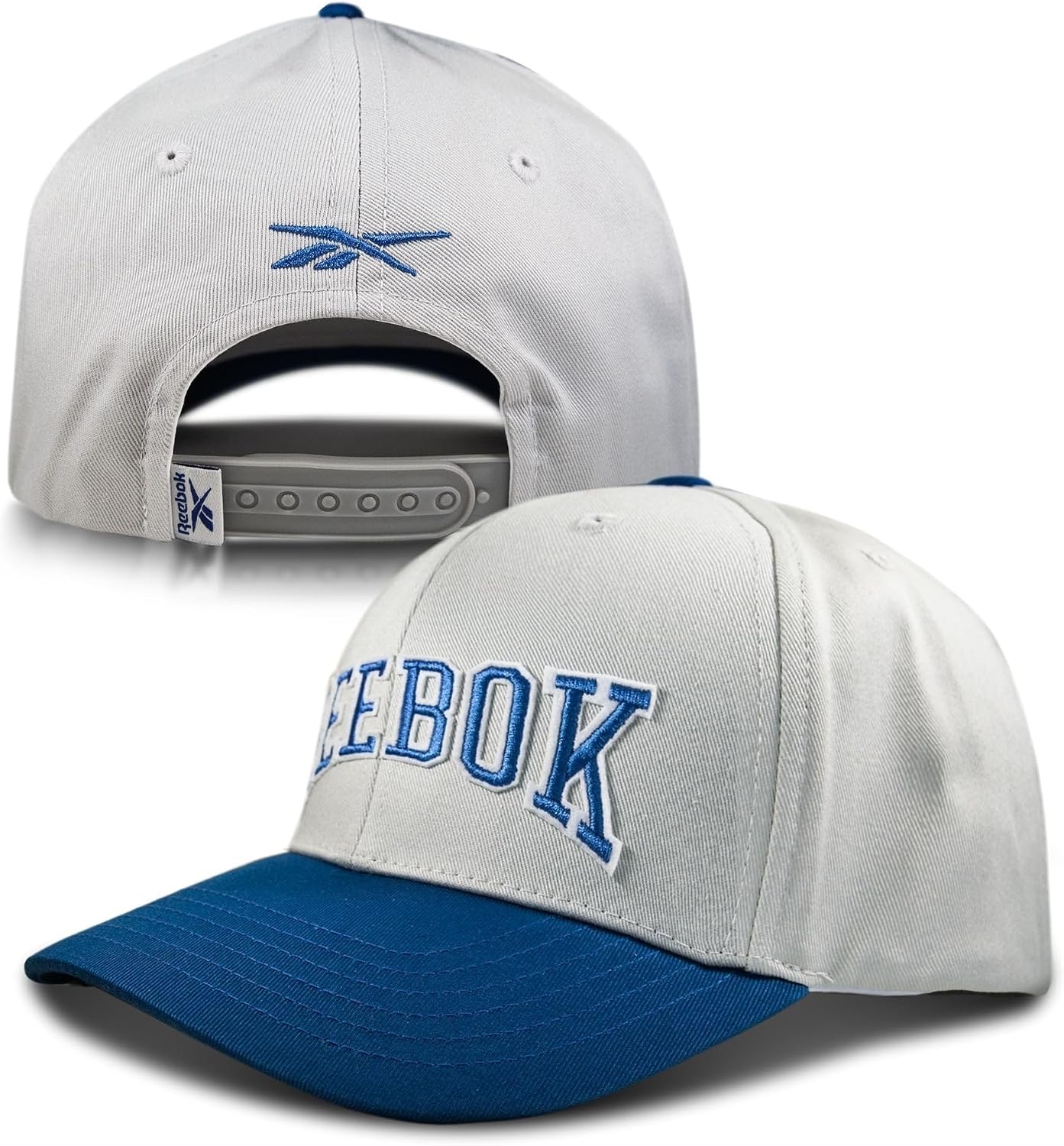 image:imageReebok Classic Hat Snapback Adjustable Baseball Cap Embroidered Casual Lifestyle Athletic Sports RetroGreyVector Blue