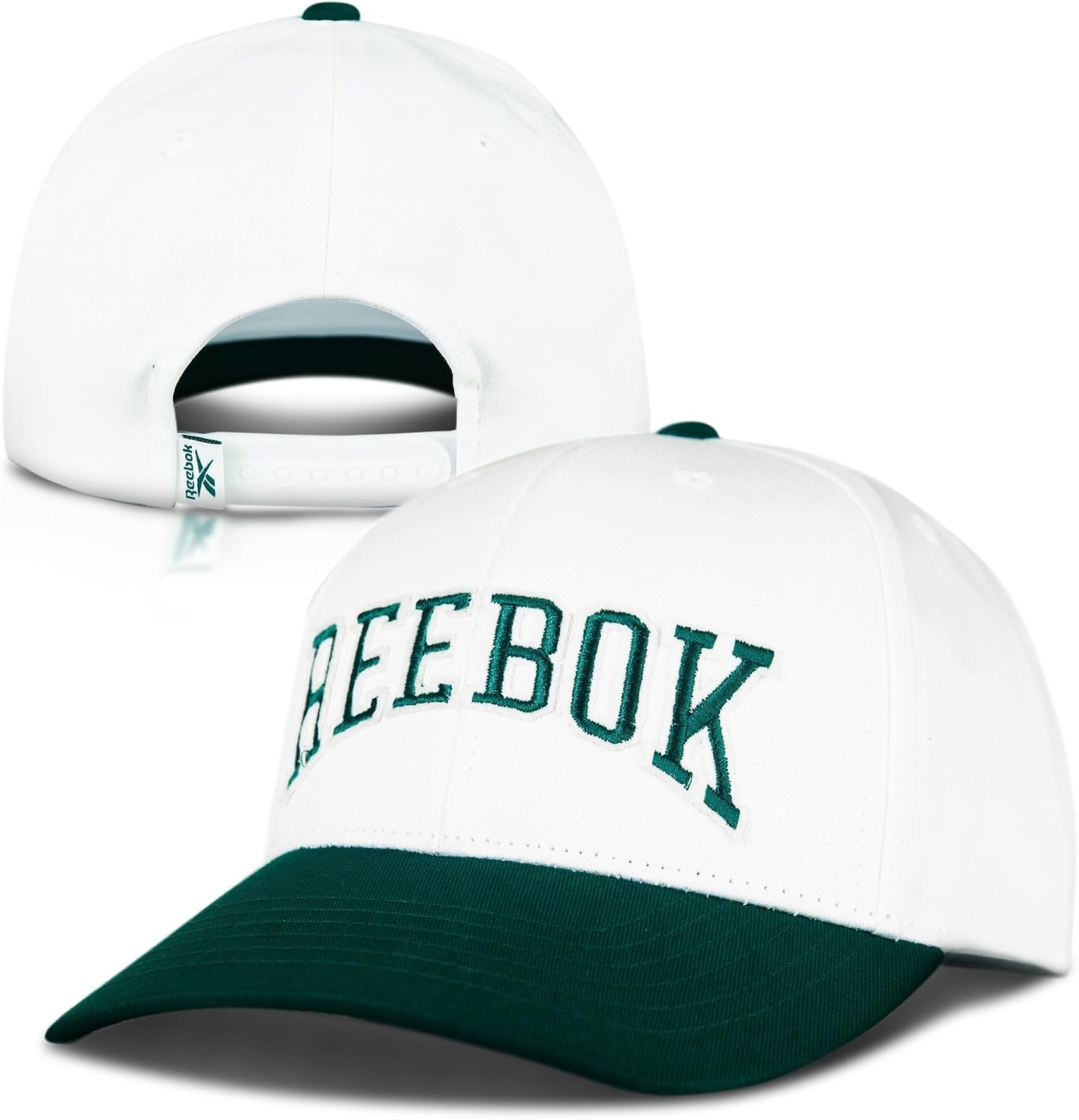 image:imageReebok Classic Hat Snapback Adjustable Baseball Cap Embroidered Casual Lifestyle Athletic Sports RetroWhiteCollegiate Green