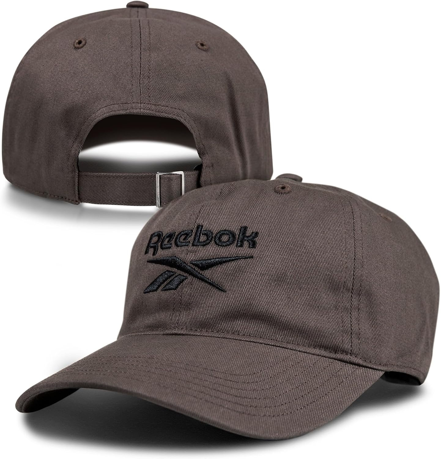 image:imageReebok Classic Logo Hat Mens Womens Adjustable Breathable Everyday Low Profile Cotton TwillGrey
