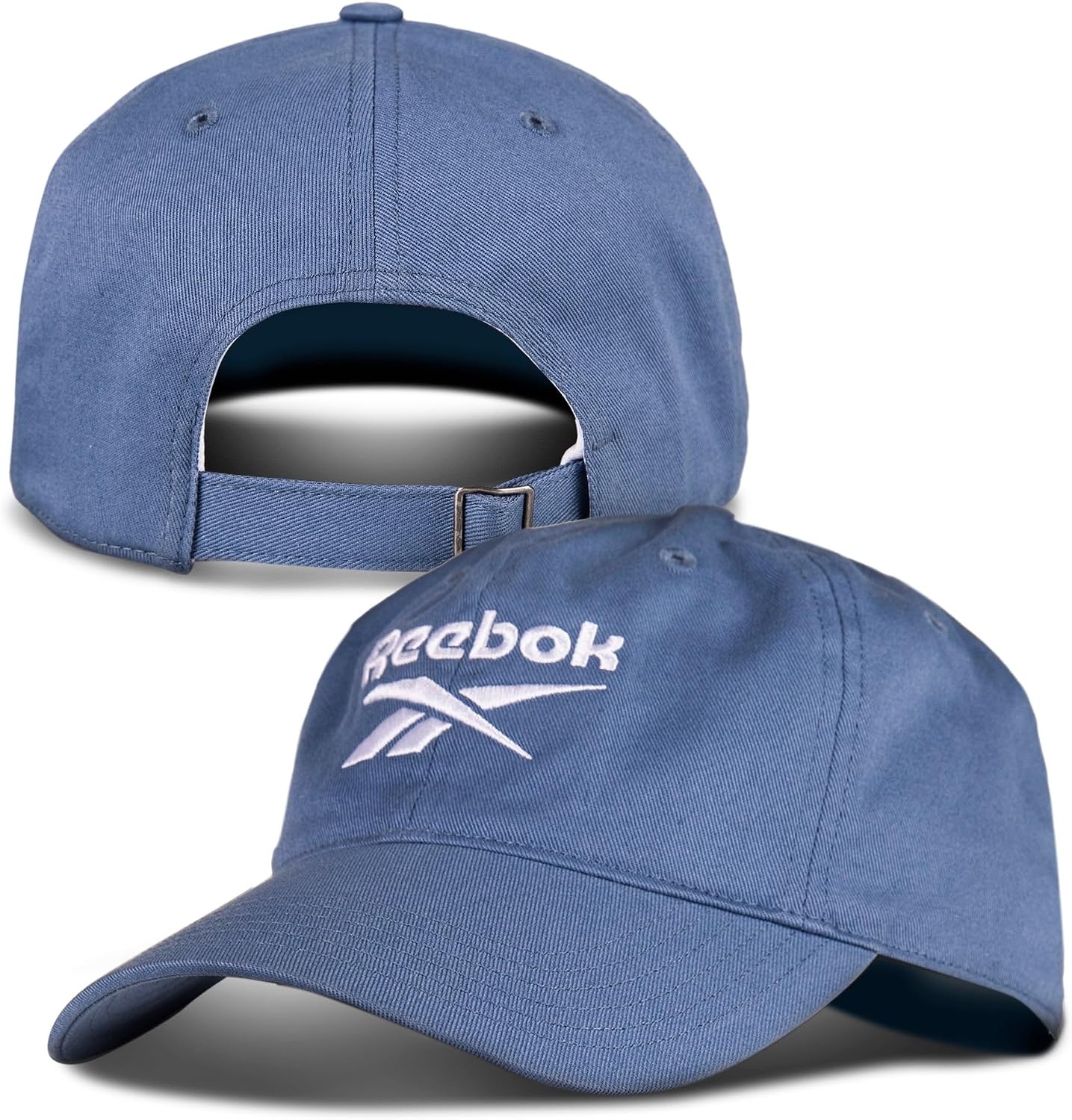 image:imageReebok Classic Logo Hat Mens Womens Adjustable Breathable Everyday Low Profile Cotton TwillIndigo Blue
