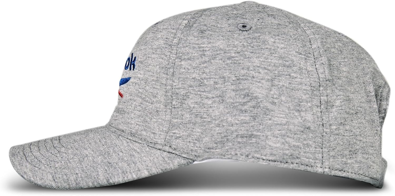 image:imageReebok Classic Logo Hat Mens Womens Adjustable Breathable Everyday Low Profile Cotton TwillLight Grey