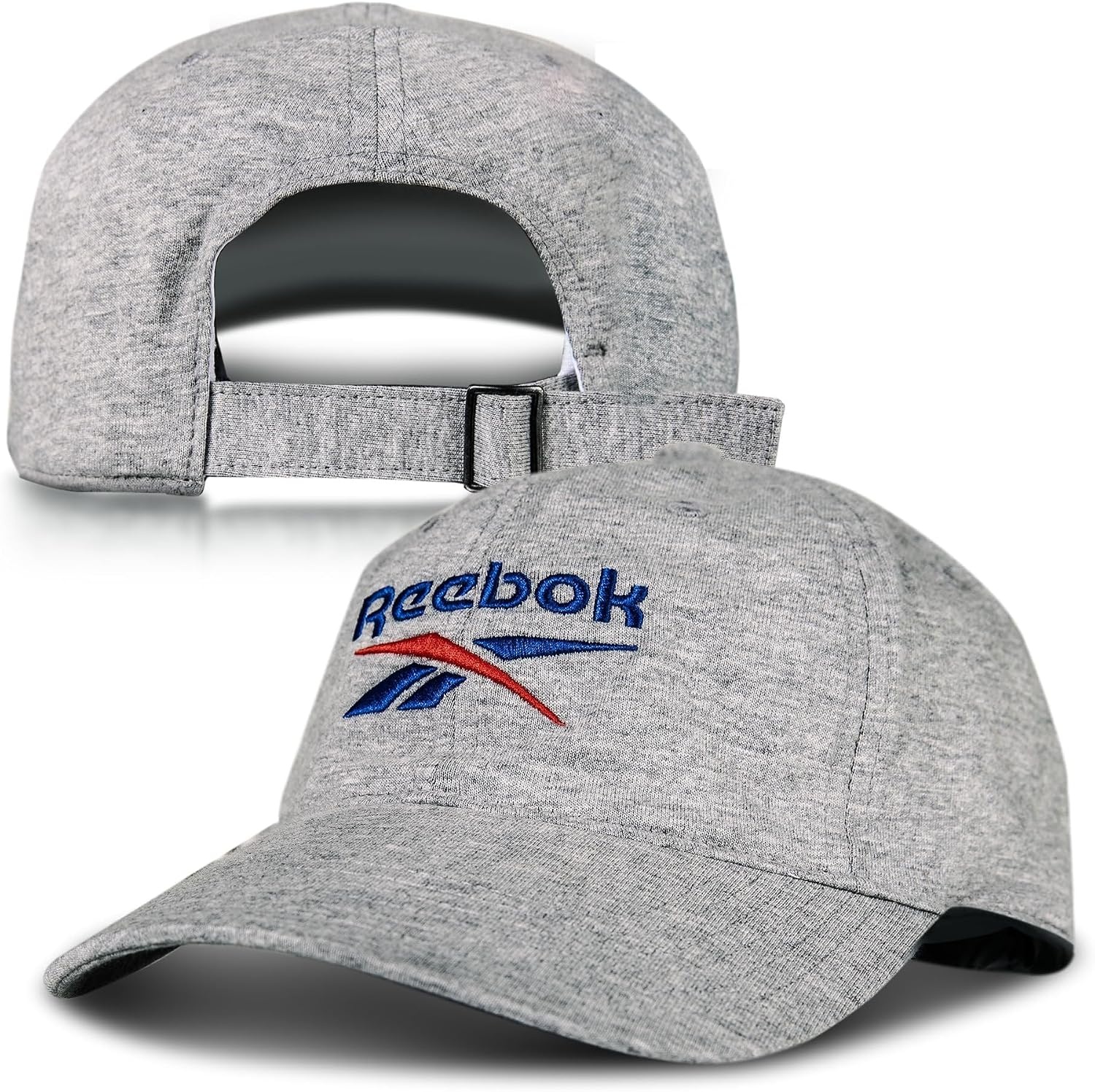 image:imageReebok Classic Logo Hat Mens Womens Adjustable Breathable Everyday Low Profile Cotton TwillLight Grey