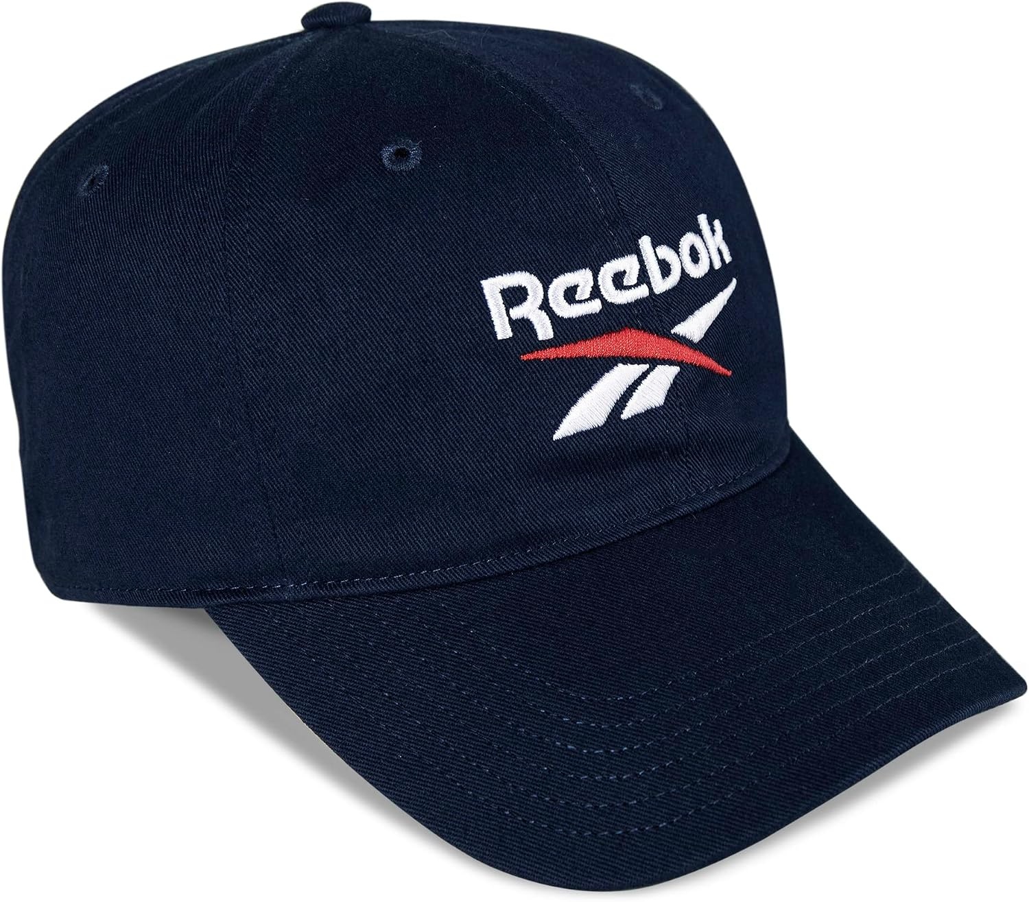 image:imageReebok Classic Logo Hat Mens Womens Adjustable Breathable Everyday Low Profile Cotton TwillNavy