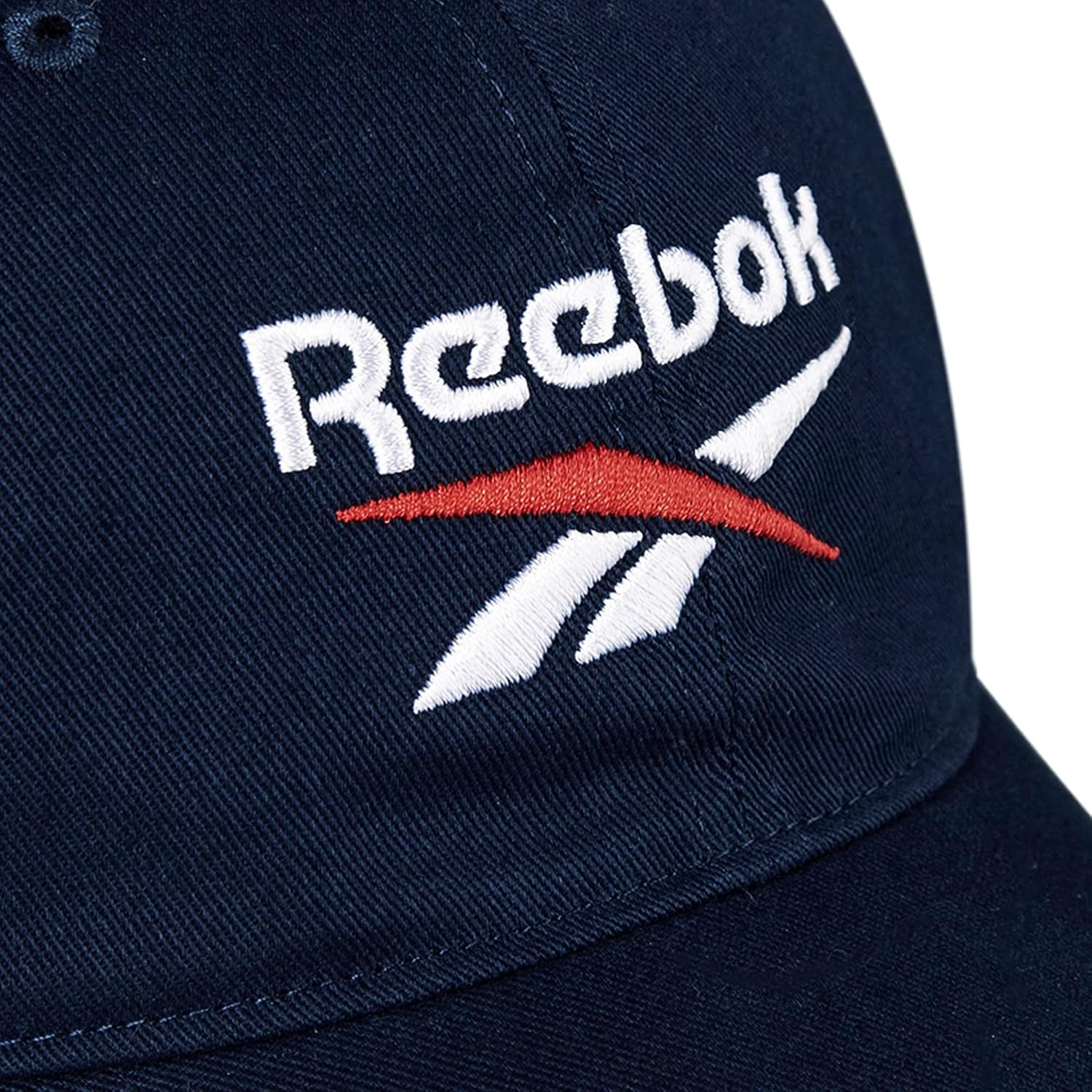 image:imageReebok Classic Logo Hat Mens Womens Adjustable Breathable Everyday Low Profile Cotton TwillNavy