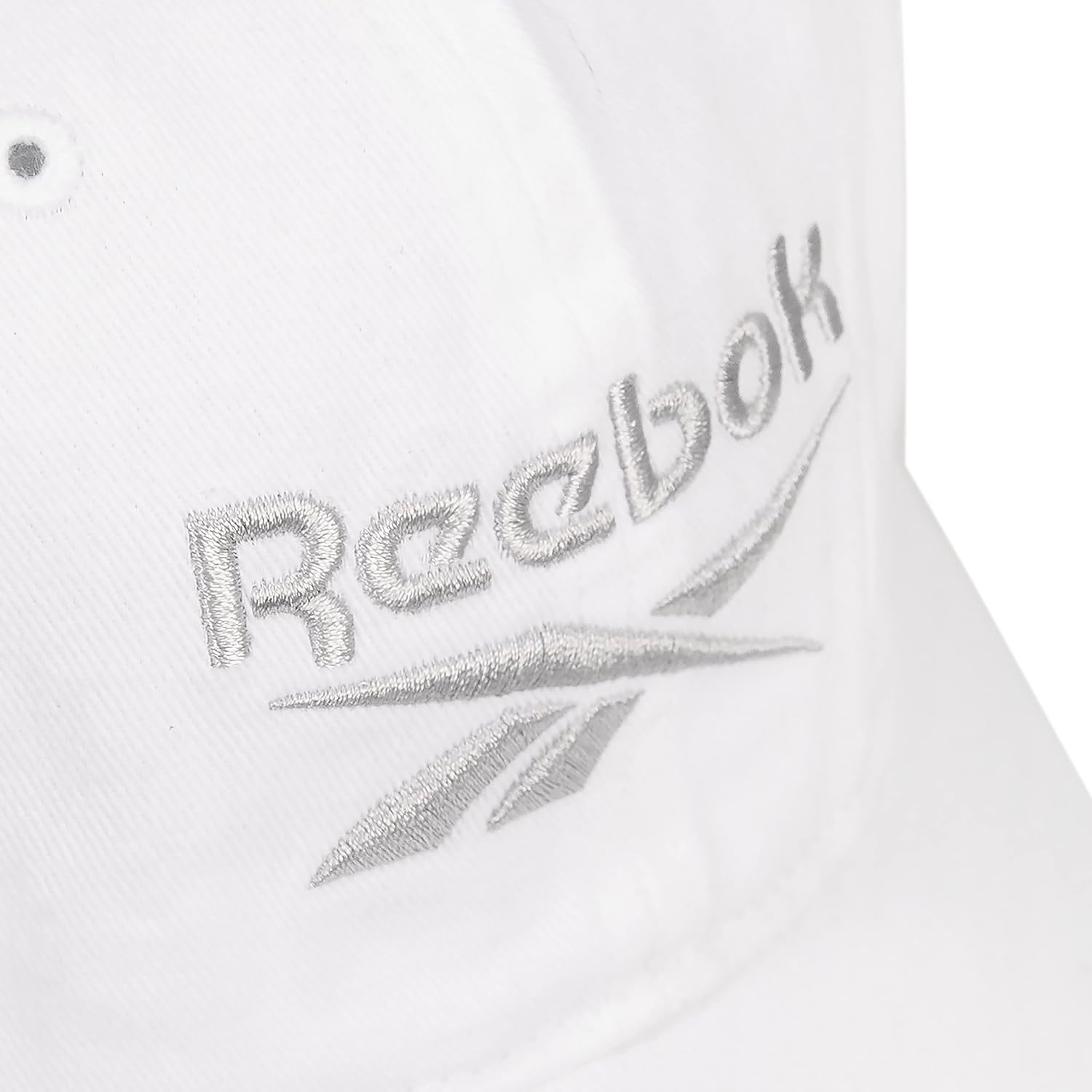 image:imageReebok Classic Logo Hat Mens Womens Adjustable Breathable Everyday Low Profile Cotton TwillWhite