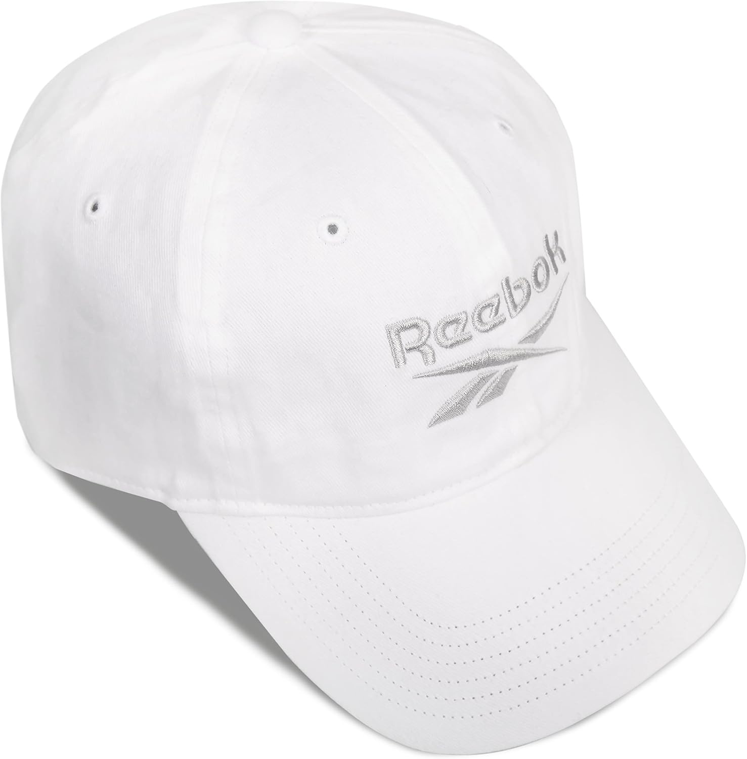 image:imageReebok Classic Logo Hat Mens Womens Adjustable Breathable Everyday Low Profile Cotton TwillWhite