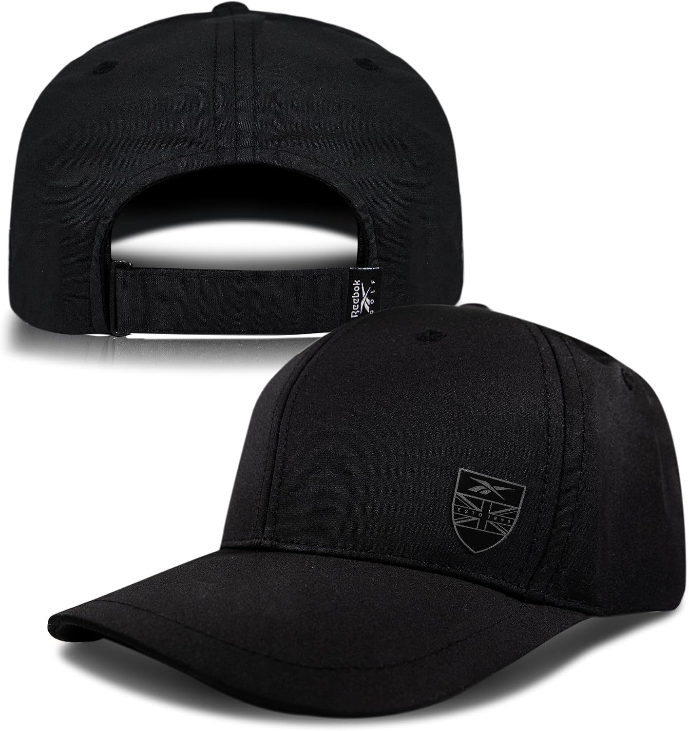 image:imageReebok Mens Golf Hat Lightweight Breathable Adjustable Sun Protection MoistureWicking Recycled PolyesterChips Pro Black