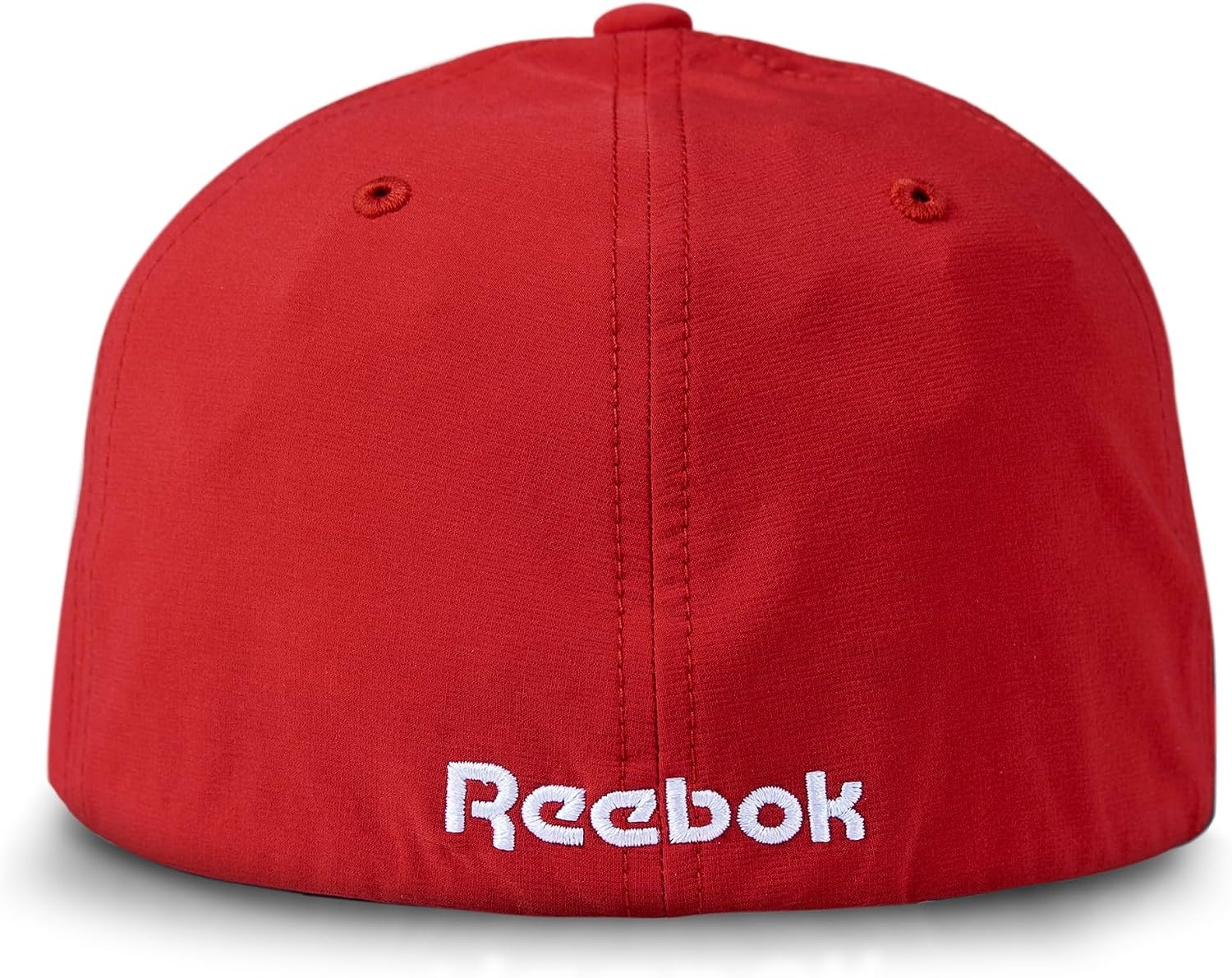 image:imageReebok Mens Range Hat Golf Sun Protection Fitted Six Panel Stretch Breathable Lightweight Recycled PolyesterRed
