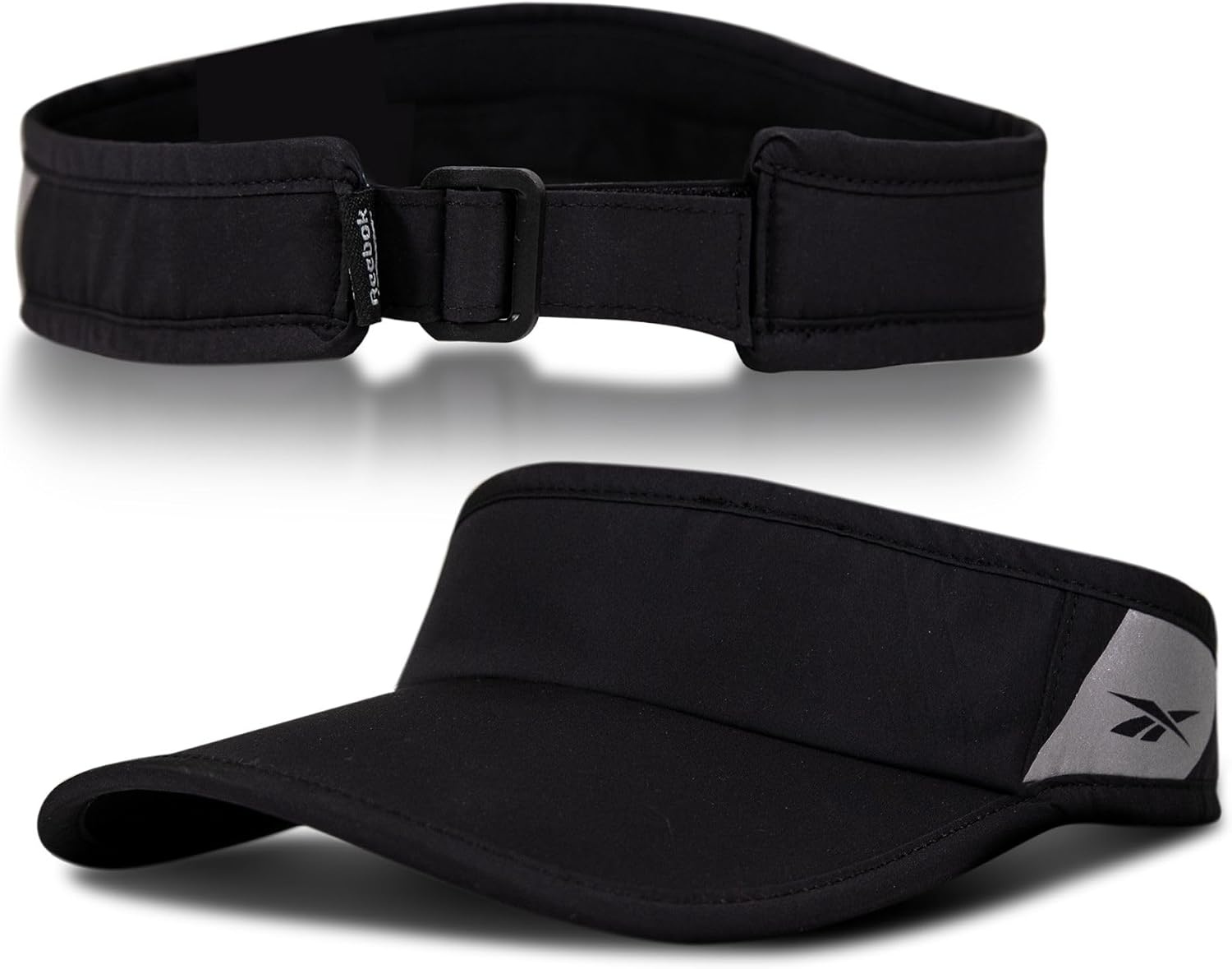image:imageReebok Reflective Performance Visor Running Perofmance Tennis Golf Sports High Visibility Lightweight Quick Dry Black
