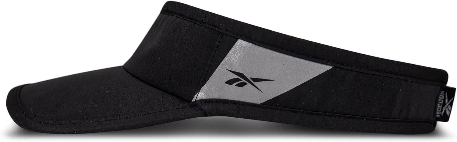 image:imageReebok Reflective Performance Visor Running Perofmance Tennis Golf Sports High Visibility Lightweight Quick Dry Black