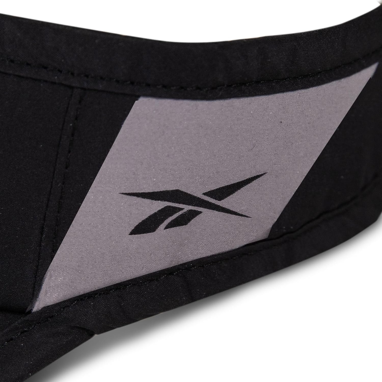 image:imageReebok Reflective Performance Visor Running Perofmance Tennis Golf Sports High Visibility Lightweight Quick Dry Black
