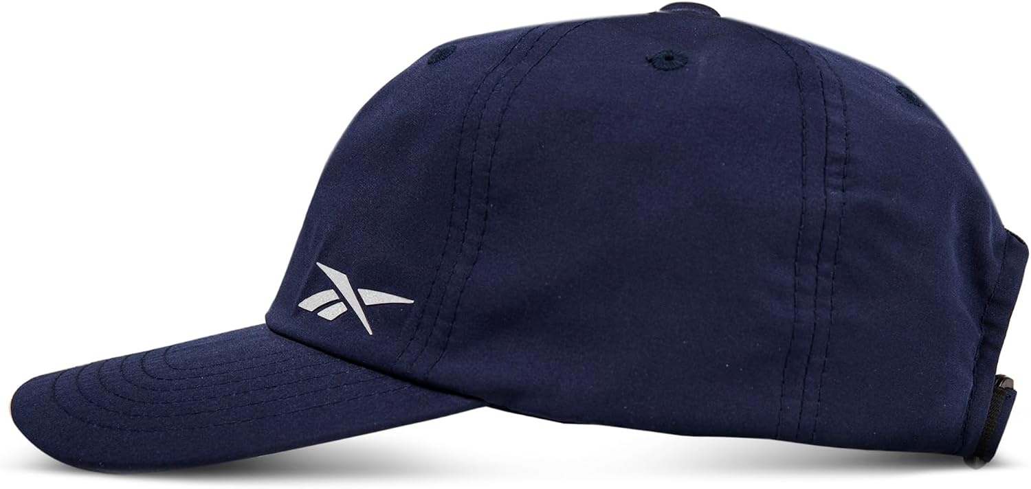 image:imageReebok Running Flow Hat Men Women Lightweight Performance Adjustable Reflective Low Profile Athletic TrainingFlow Navy