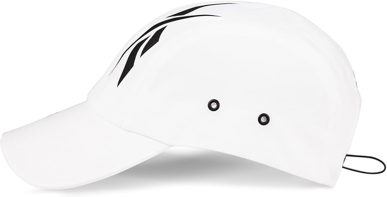 image:imageReebok Running Hat Performance Athletic Lightweight Quick Drying Sun Protection Reflective Recycled MaterialsTechnical White
