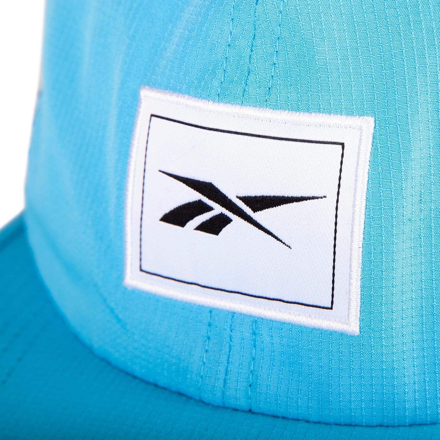 image:imageReebok Running Hat Performance Athletic Lightweight Quick Drying Sun Protection Reflective Recycled MaterialsVented Flat Brim Bold Cyan