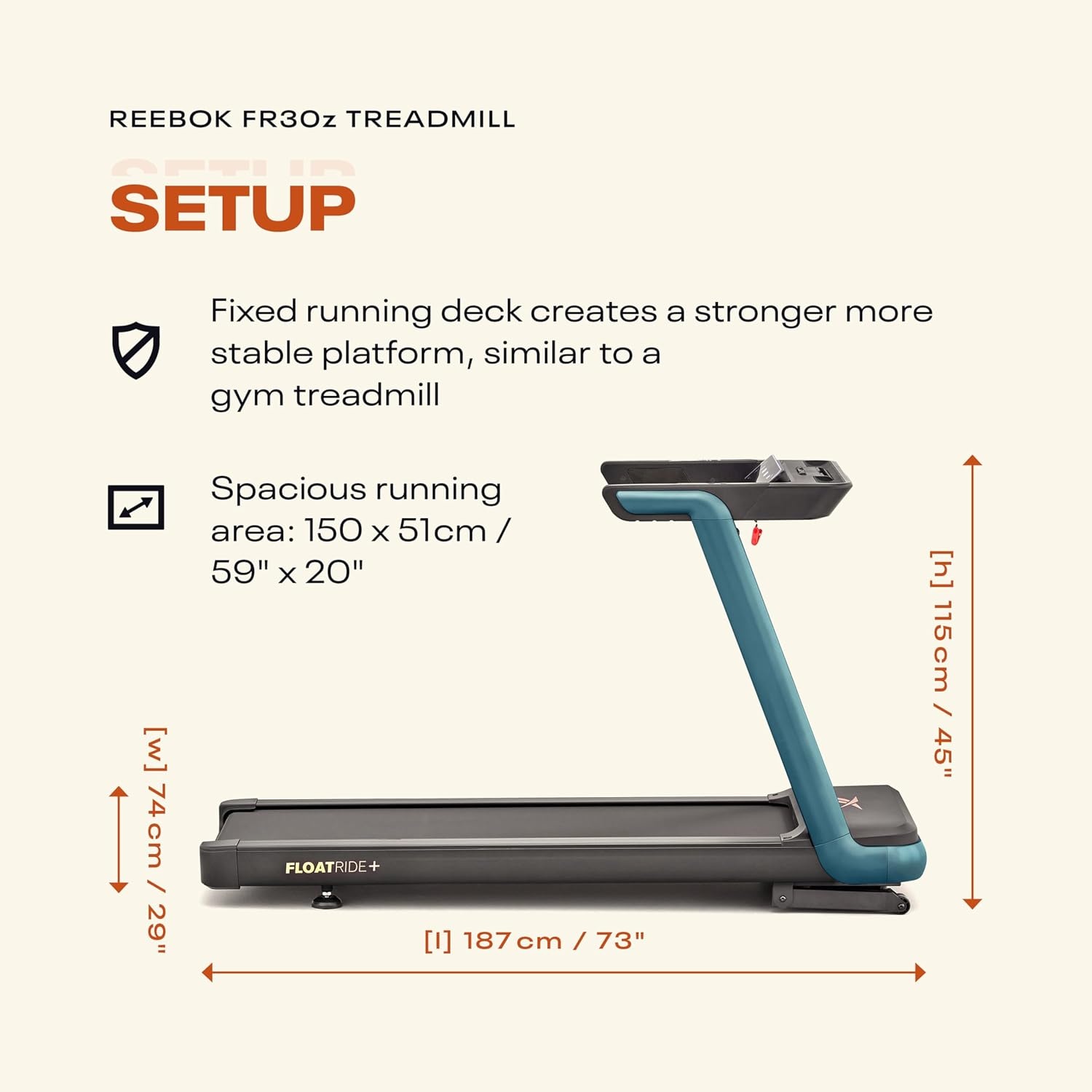 image:imageReebok Treadmills Powerful Motors Incline Bluetooth Walking or Running Plus 60 Day Free Kinomap Membership