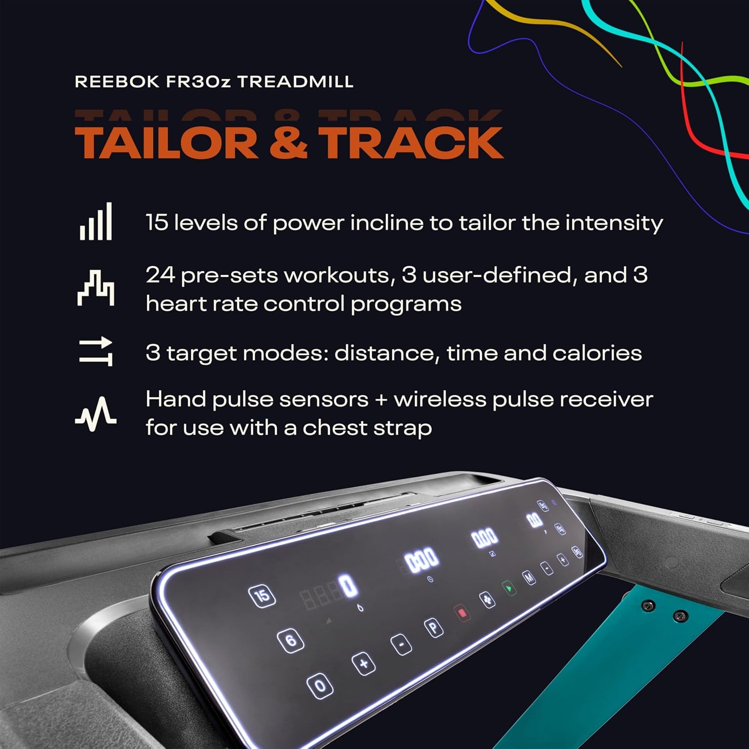 image:imageReebok Treadmills Powerful Motors Incline Bluetooth Walking or Running Plus 60 Day Free Kinomap Membership