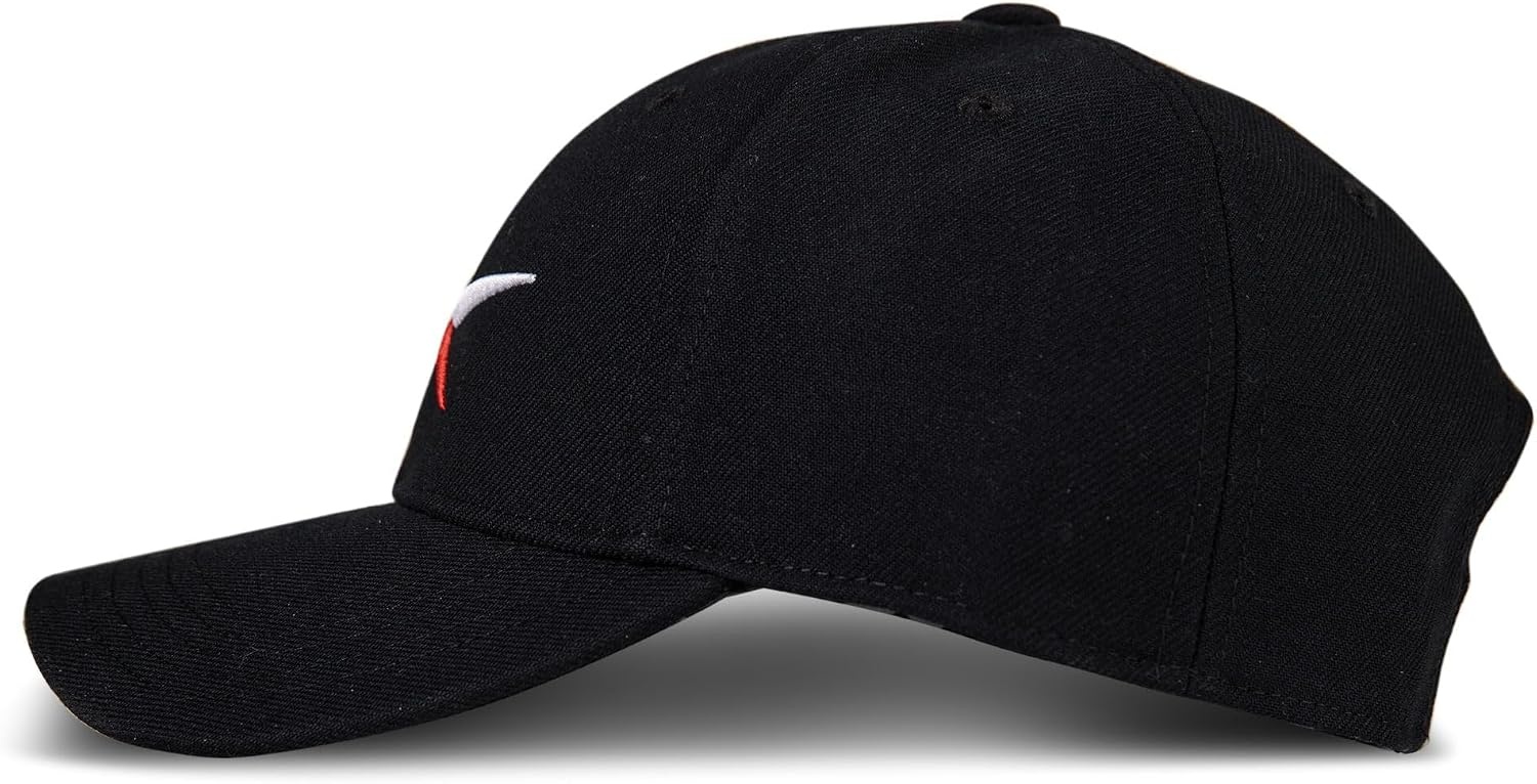 image:imageReebok Vector Baseball Hat Snapback Six Panel Casual Everyday Sun Protection Lightweight BreathableBlack W Red White