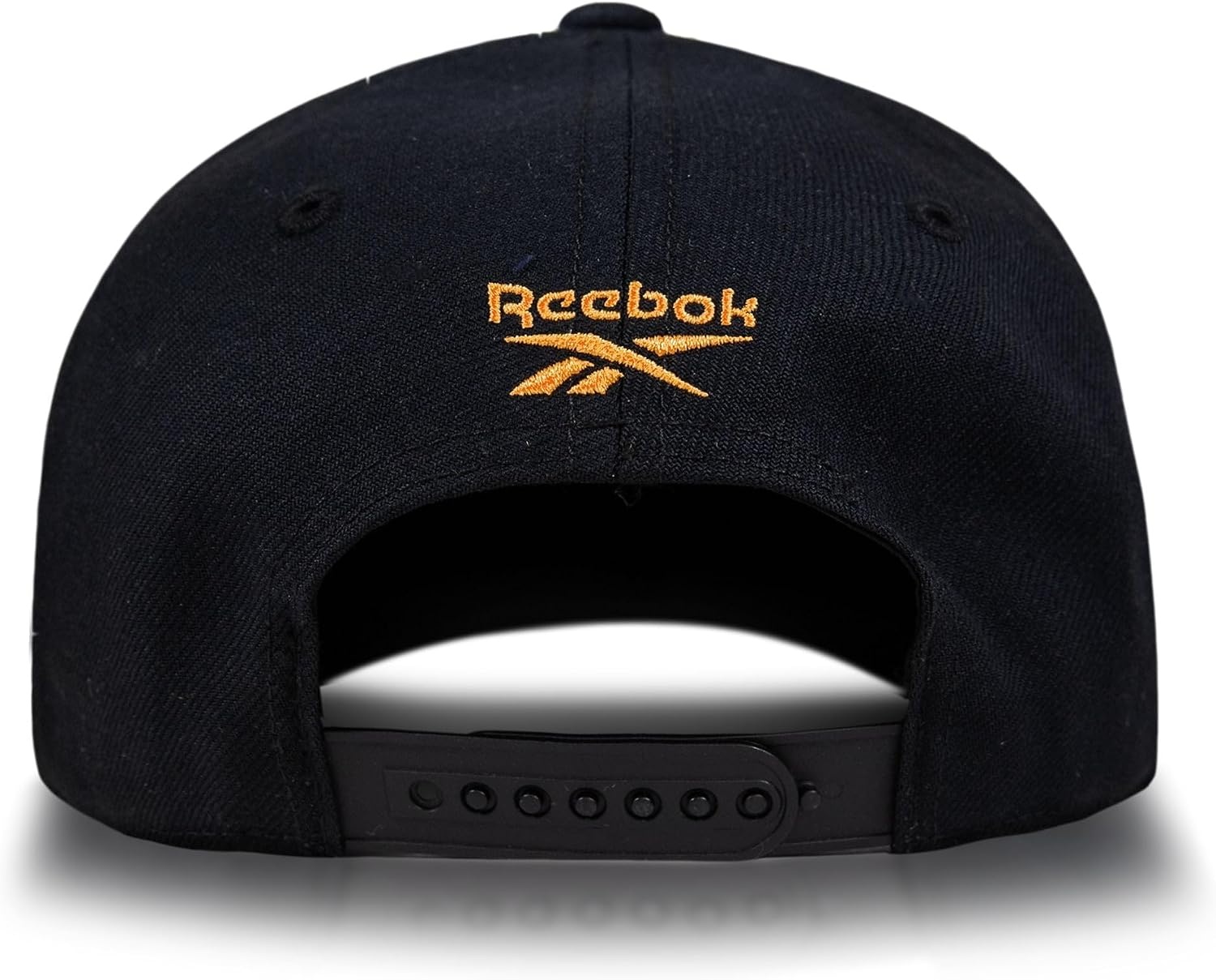 image:imageReebok Vector Baseball Hat Snapback Six Panel Casual Everyday Sun Protection Lightweight BreathableBlackElectric Amber