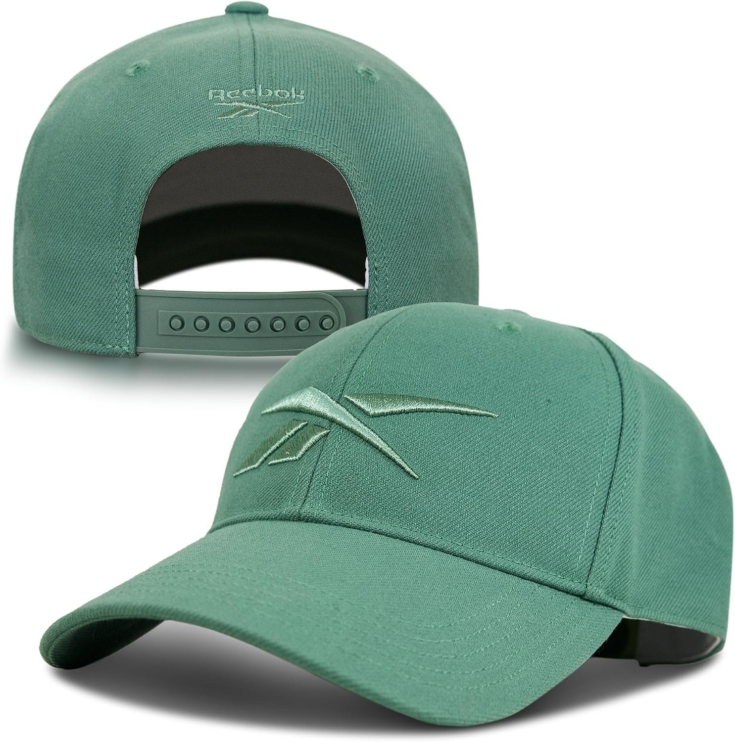 image:imageReebok Vector Baseball Hat Snapback Six Panel Casual Everyday Sun Protection Lightweight BreathableField Green