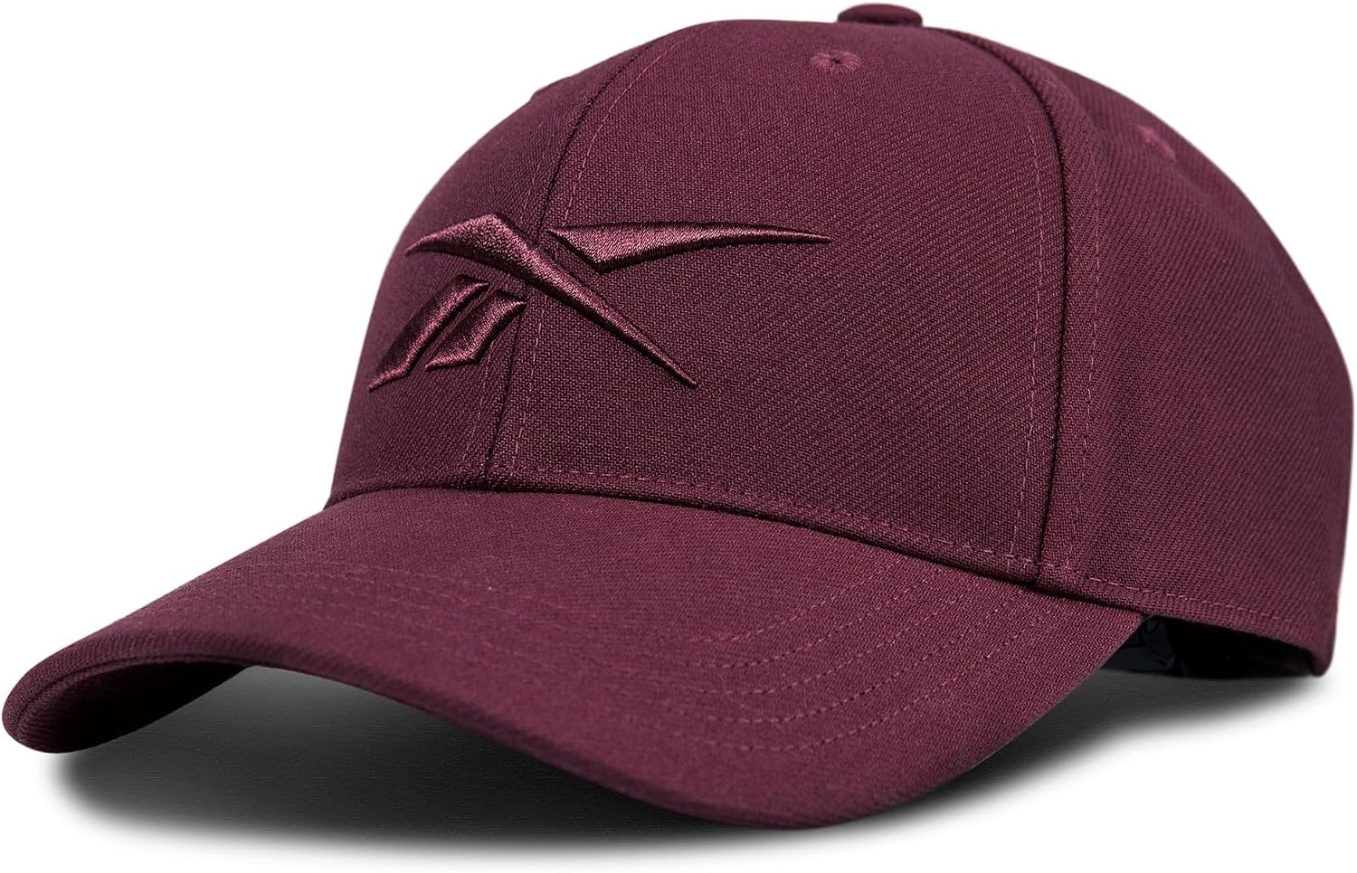 image:imageReebok Vector Baseball Hat Snapback Six Panel Casual Everyday Sun Protection Lightweight BreathableMaroon