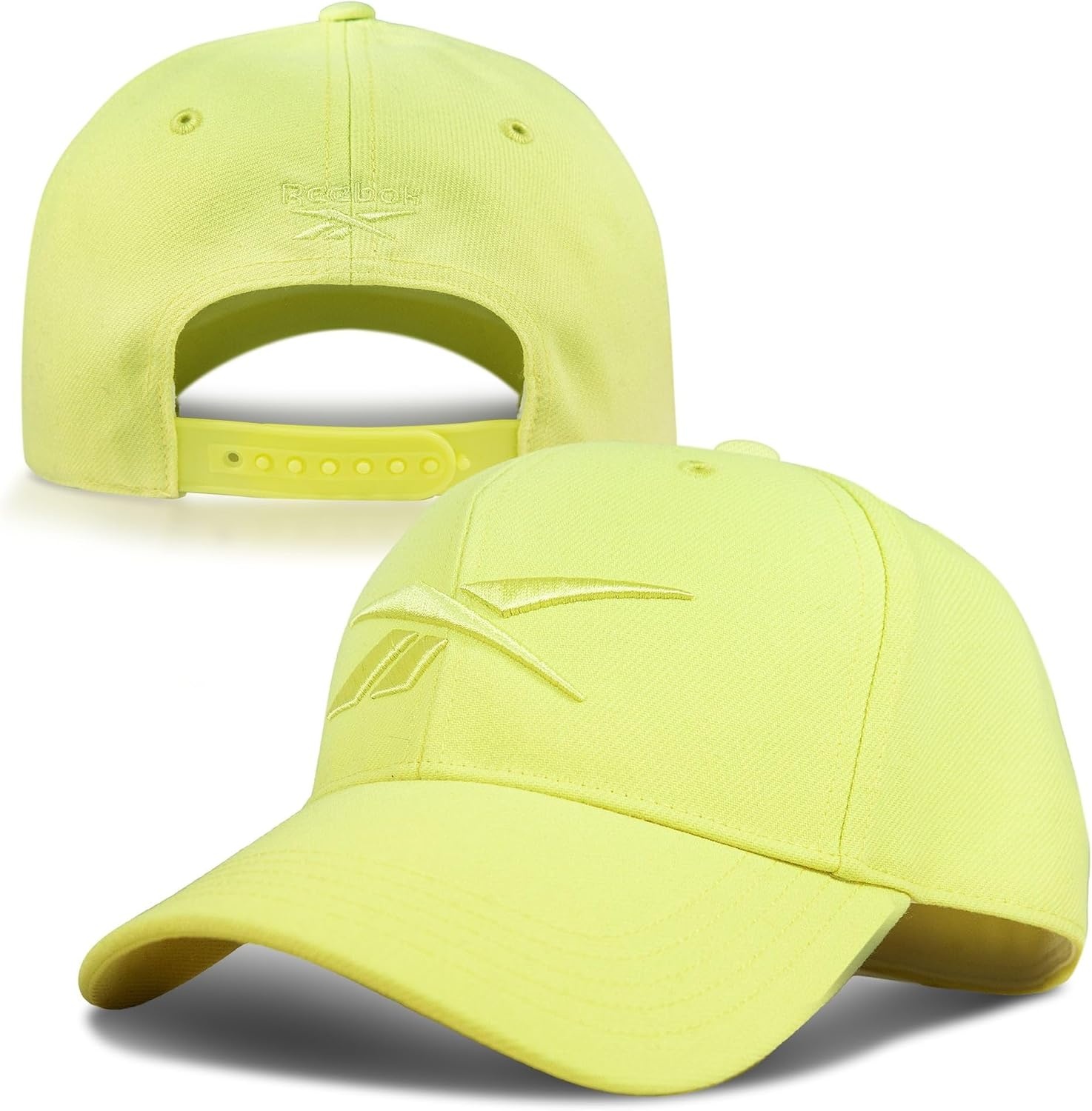 image:imageReebok Vector Baseball Hat Snapback Six Panel Casual Everyday Sun Protection Lightweight BreathableSport Citrus