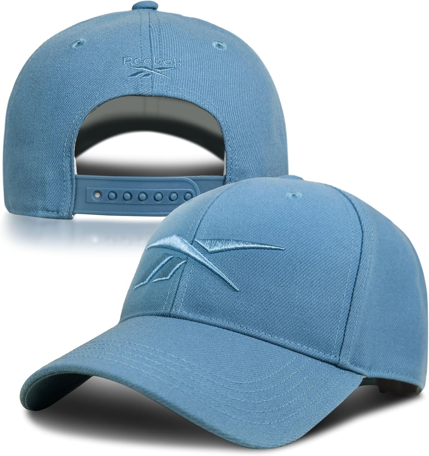 image:imageReebok Vector Baseball Hat Snapback Six Panel Casual Everyday Sun Protection Lightweight BreathableWarped Blue