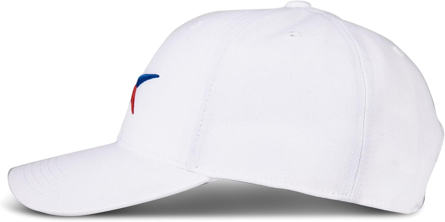 image:imageReebok Vector Baseball Hat Snapback Six Panel Casual Everyday Sun Protection Lightweight BreathableWhite W Red Blue