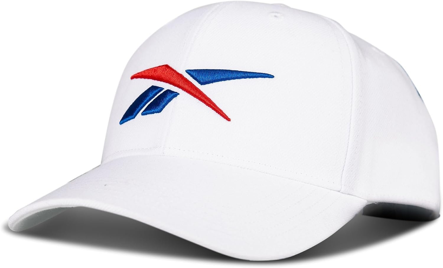 image:imageReebok Vector Baseball Hat Snapback Six Panel Casual Everyday Sun Protection Lightweight BreathableWhite W Red Blue