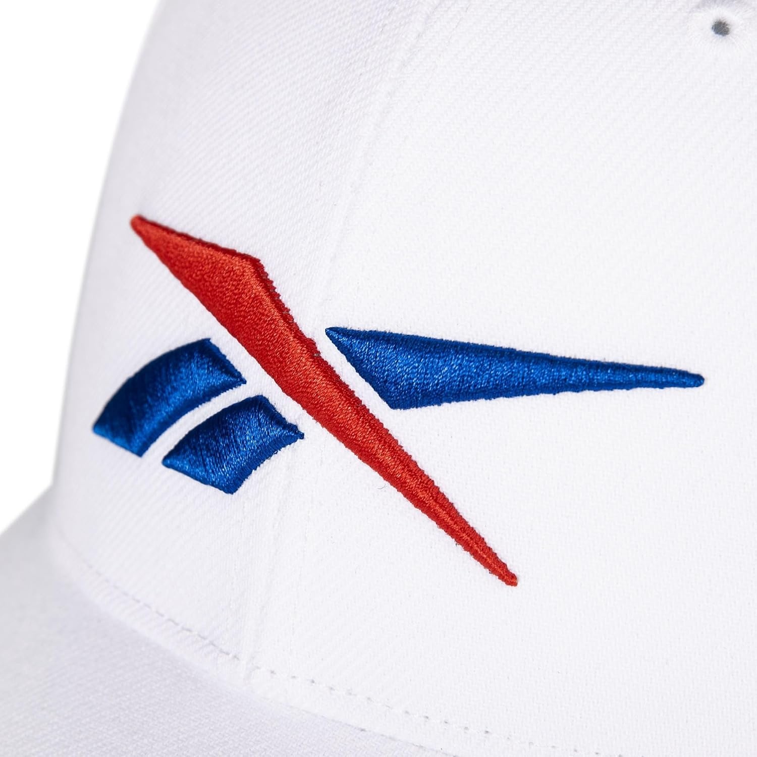 image:imageReebok Vector Baseball Hat Snapback Six Panel Casual Everyday Sun Protection Lightweight BreathableWhite W Red Blue