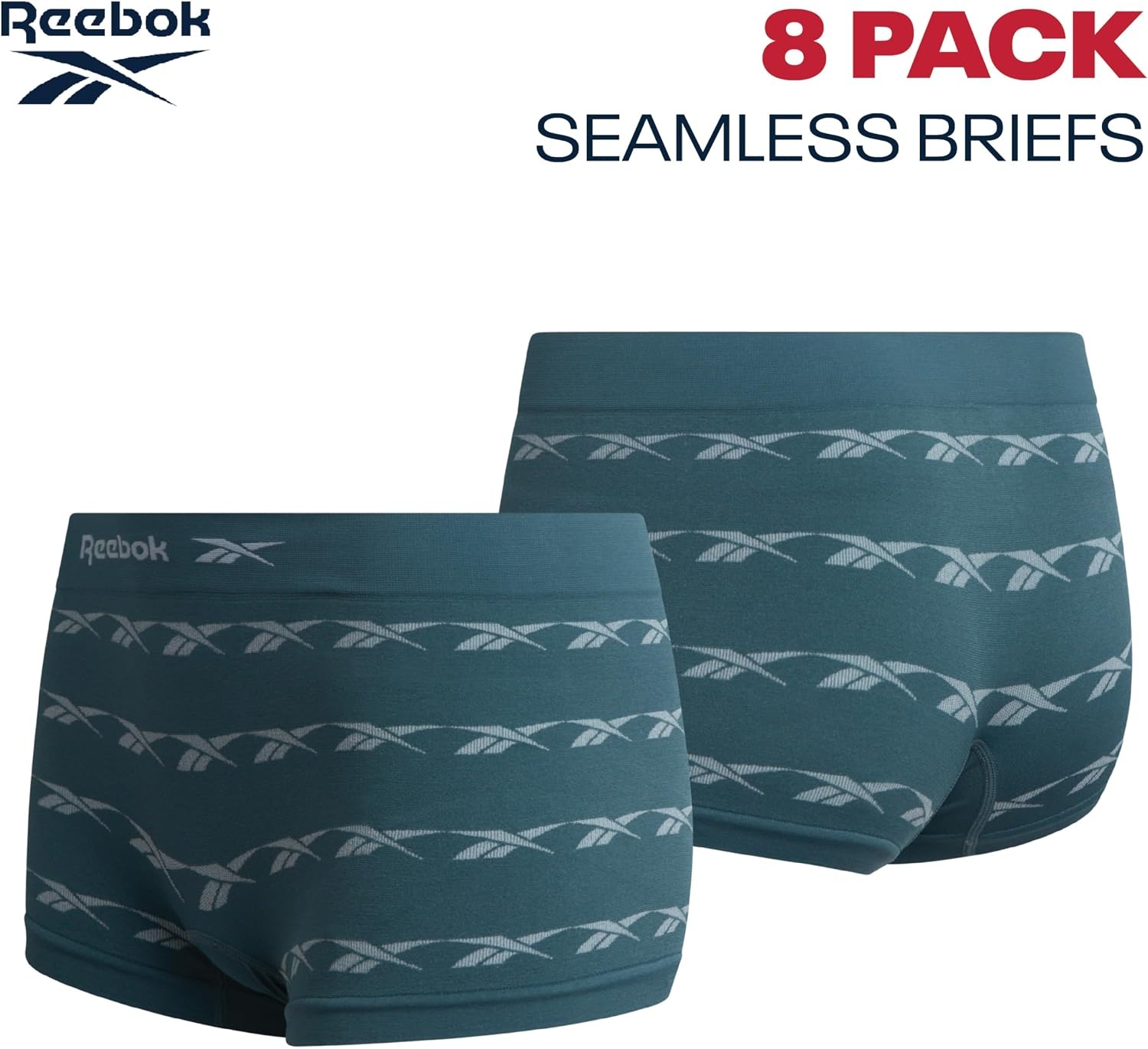 image:imageReebok Womens Boyshorts 8 Pack Performance Seamless Underwear for Women StayPut Design Moves with You Flexible 4Way Flexible Fabric Eliminates Lines and Everyday DiscomfortPrintsLight MochaRed Berry
