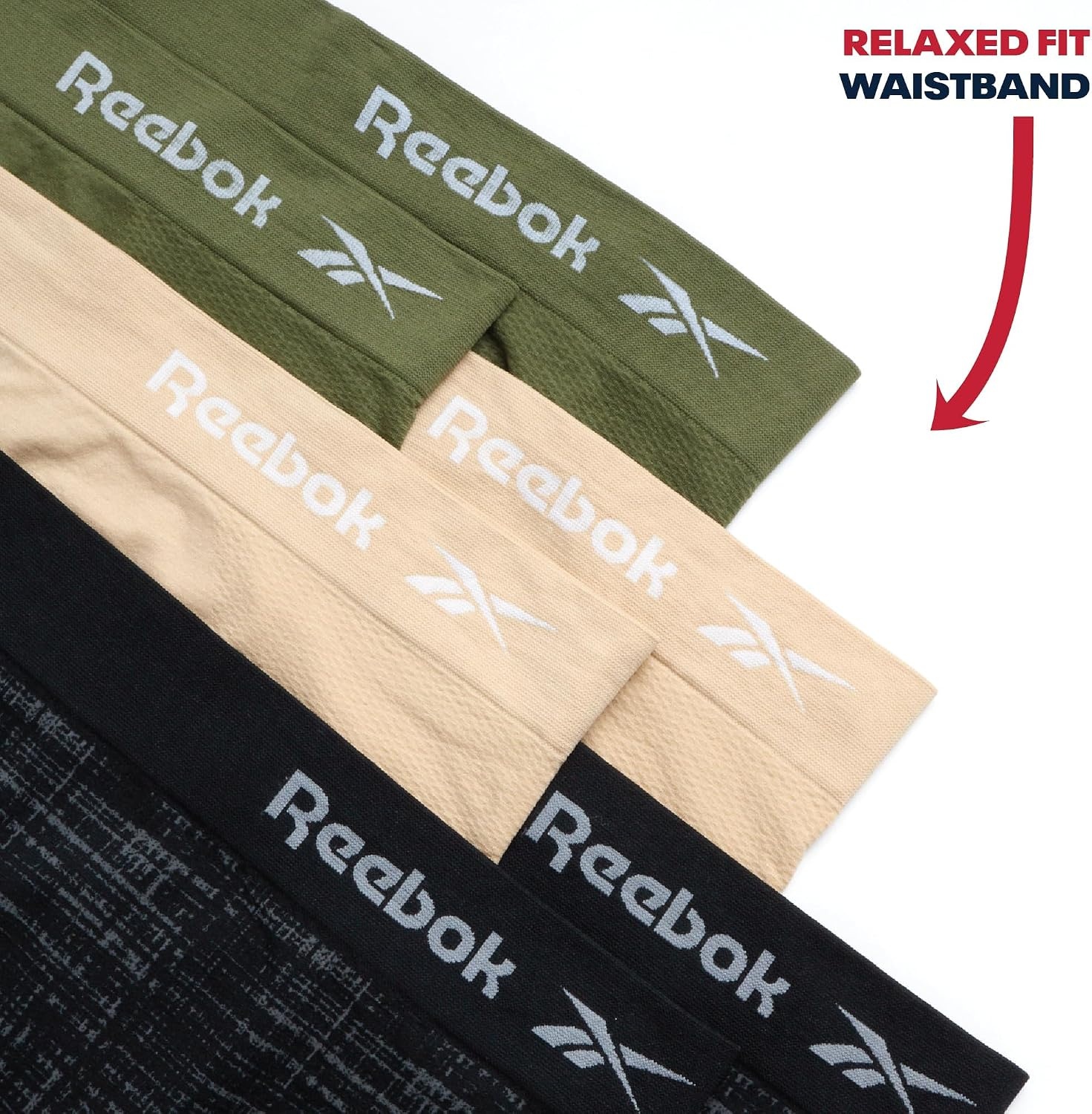 image:imageReebok Womens Hipster Panties 6 Pack Soft Stretch Performance Seamless Underwear for Women with Tag Free Relaxed WaistbandBlack JacquardIrish CreamGreen6pk