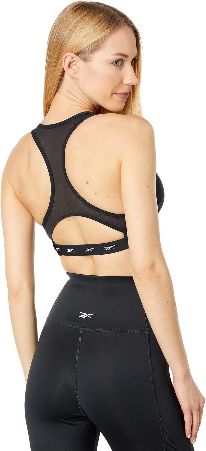 image:imageReebok x Jurassic World Skinny Strap Sports BraBlackLarge Vector Logo