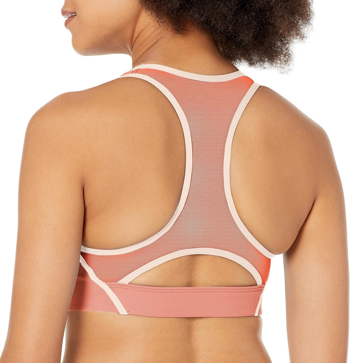 image:imageReebok x Jurassic World Skinny Strap Sports BraCanyon Coral Color Block