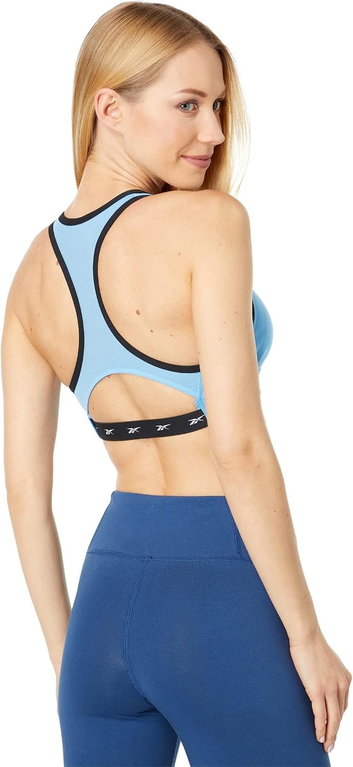 image:imageReebok x Jurassic World Skinny Strap Sports BraEssential Blue