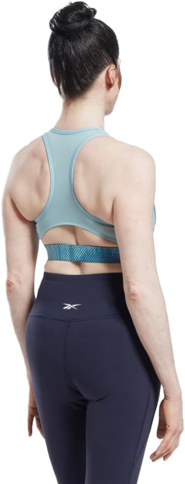 image:imageReebok x Jurassic World Skinny Strap Sports BraSteely Blue