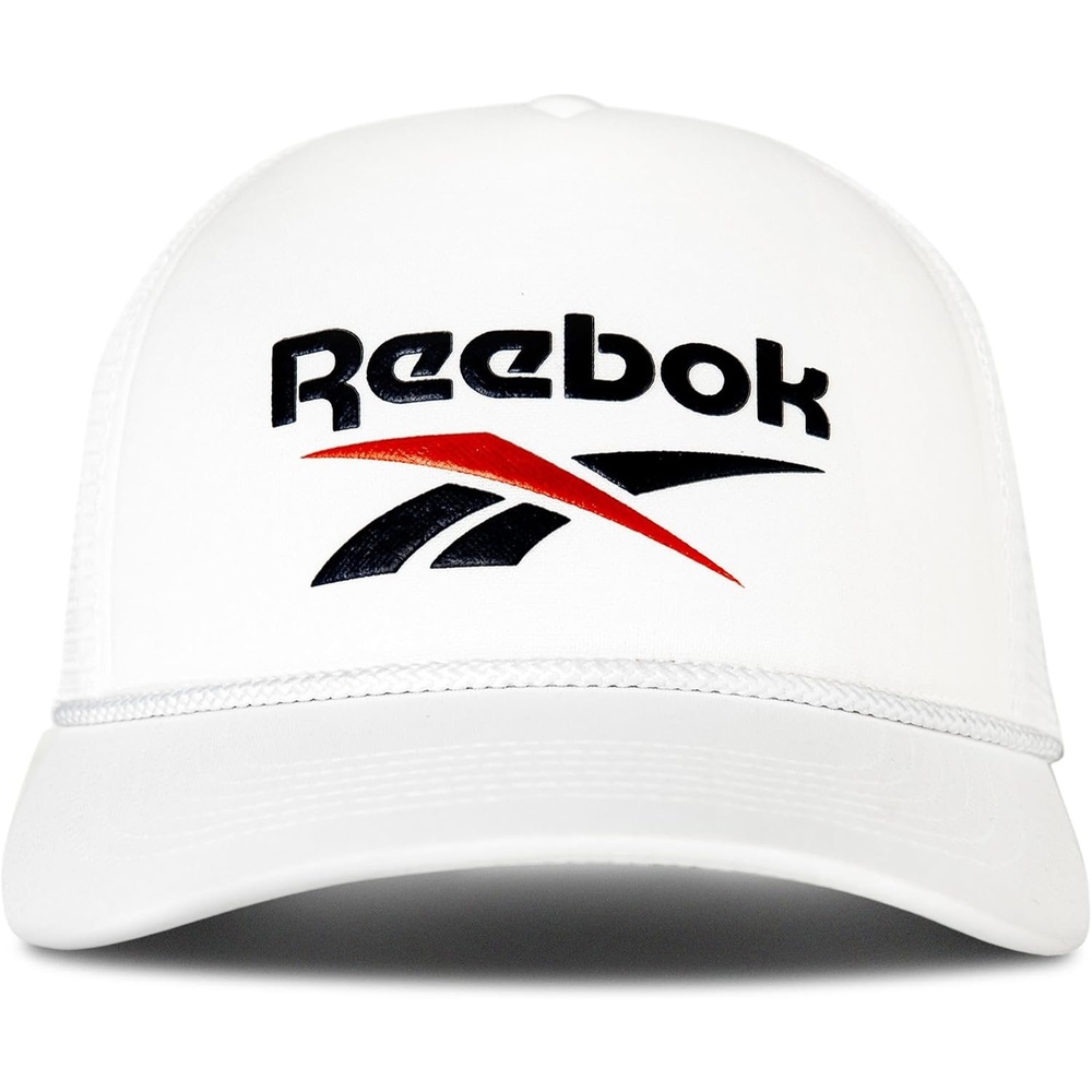 image:imageReebok Aero Trucker Hat Snapback Adjustable Mesh Back Retro Baseball Streetwear Urban Lifestyle WhiteAero WhiteMulti