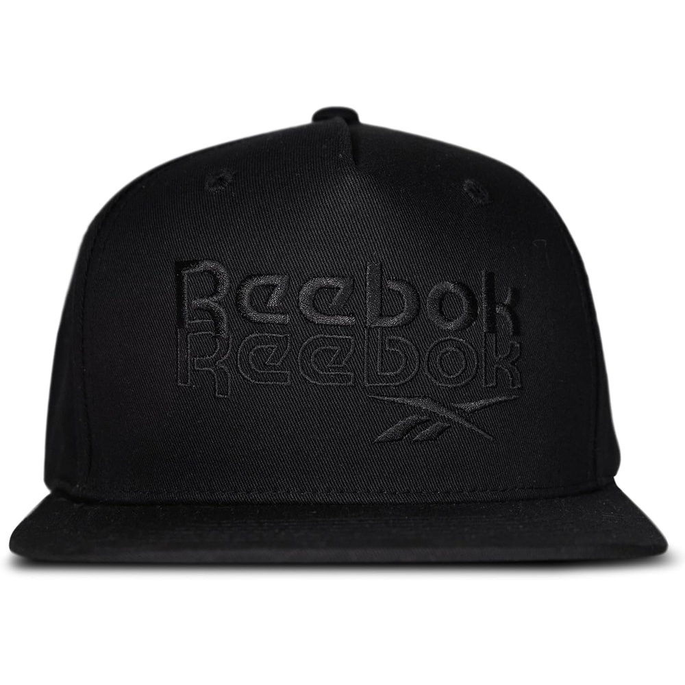 image:imageReebok Classic Hat Snapback Adjustable Baseball Cap Embroidered Casual Lifestyle Athletic Sports RetroDouble Vision BlackBlack