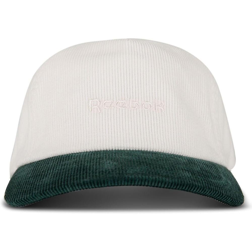 image:imageReebok Classic Hat Snapback Adjustable Baseball Cap Embroidered Casual Lifestyle Athletic Sports RetroLogo Corduroy ChalkCollegiate Green