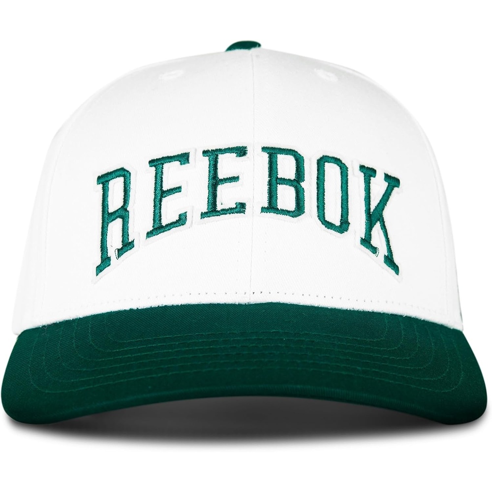 image:imageReebok Classic Hat Snapback Adjustable Baseball Cap Embroidered Casual Lifestyle Athletic Sports RetroWhiteCollegiate Green