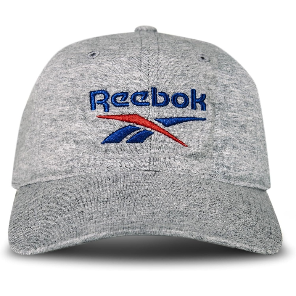 image:imageReebok Classic Logo Hat Mens Womens Adjustable Breathable Everyday Low Profile Cotton TwillLight Grey