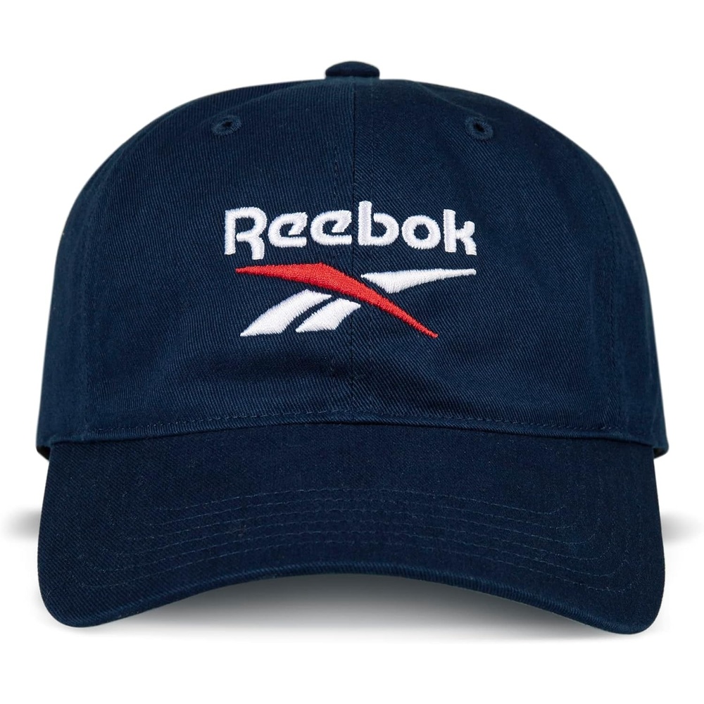 image:imageReebok Classic Logo Hat Mens Womens Adjustable Breathable Everyday Low Profile Cotton TwillNavy