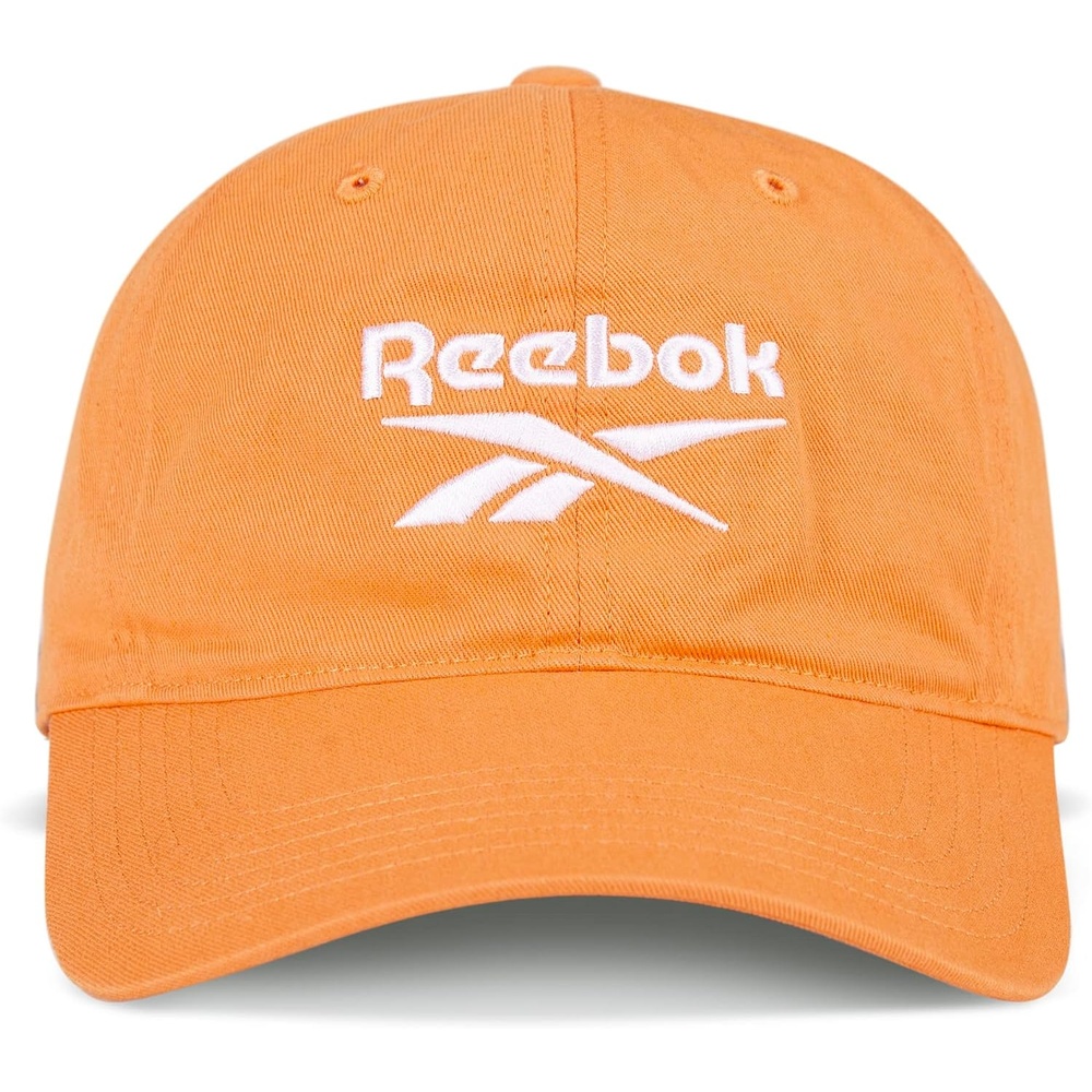 image:imageReebok Classic Logo Hat Mens Womens Adjustable Breathable Everyday Low Profile Cotton TwillPeach Fuzz