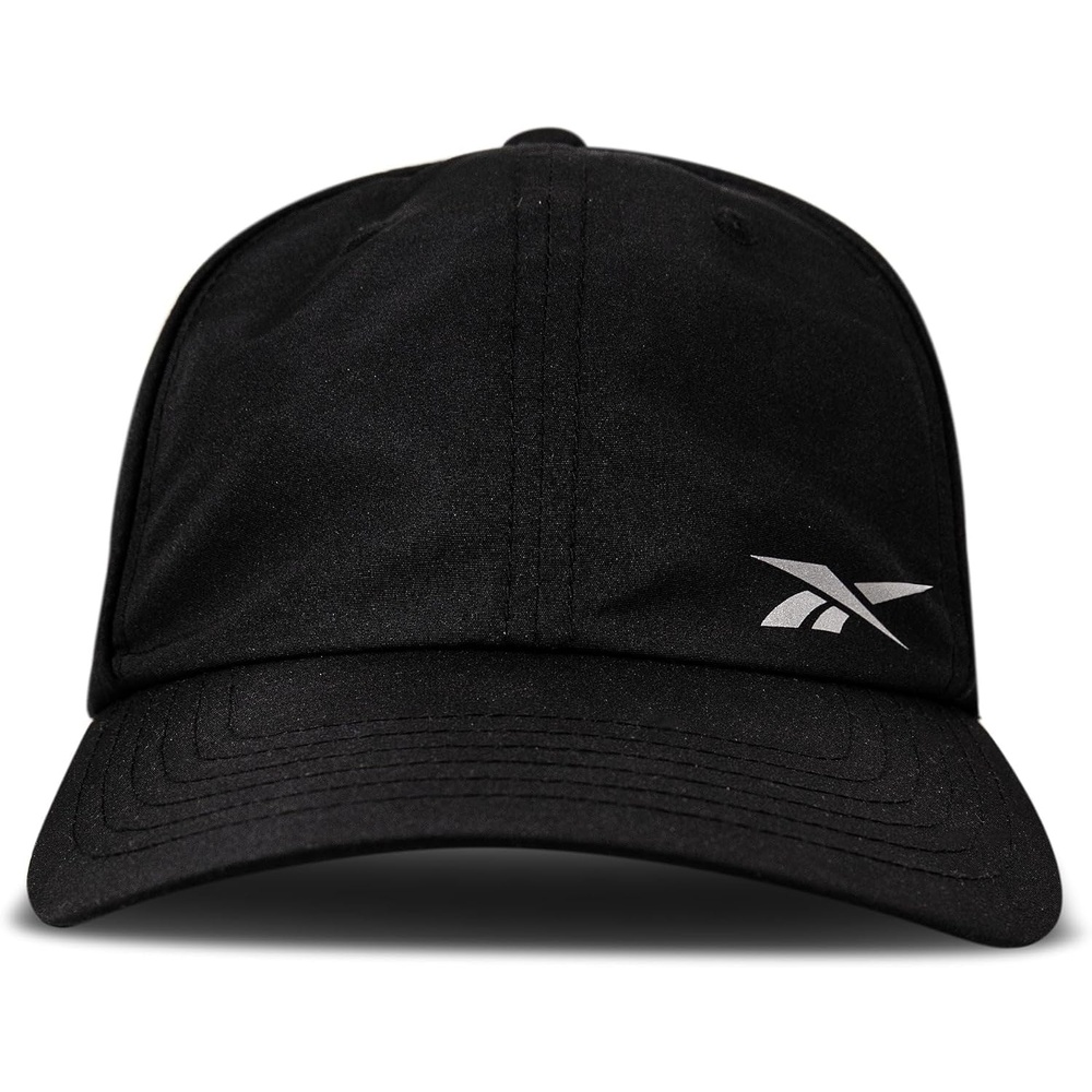 image:imageReebok Running Flow Hat Men Women Lightweight Performance Adjustable Reflective Low Profile Athletic TrainingFlow Piped Black