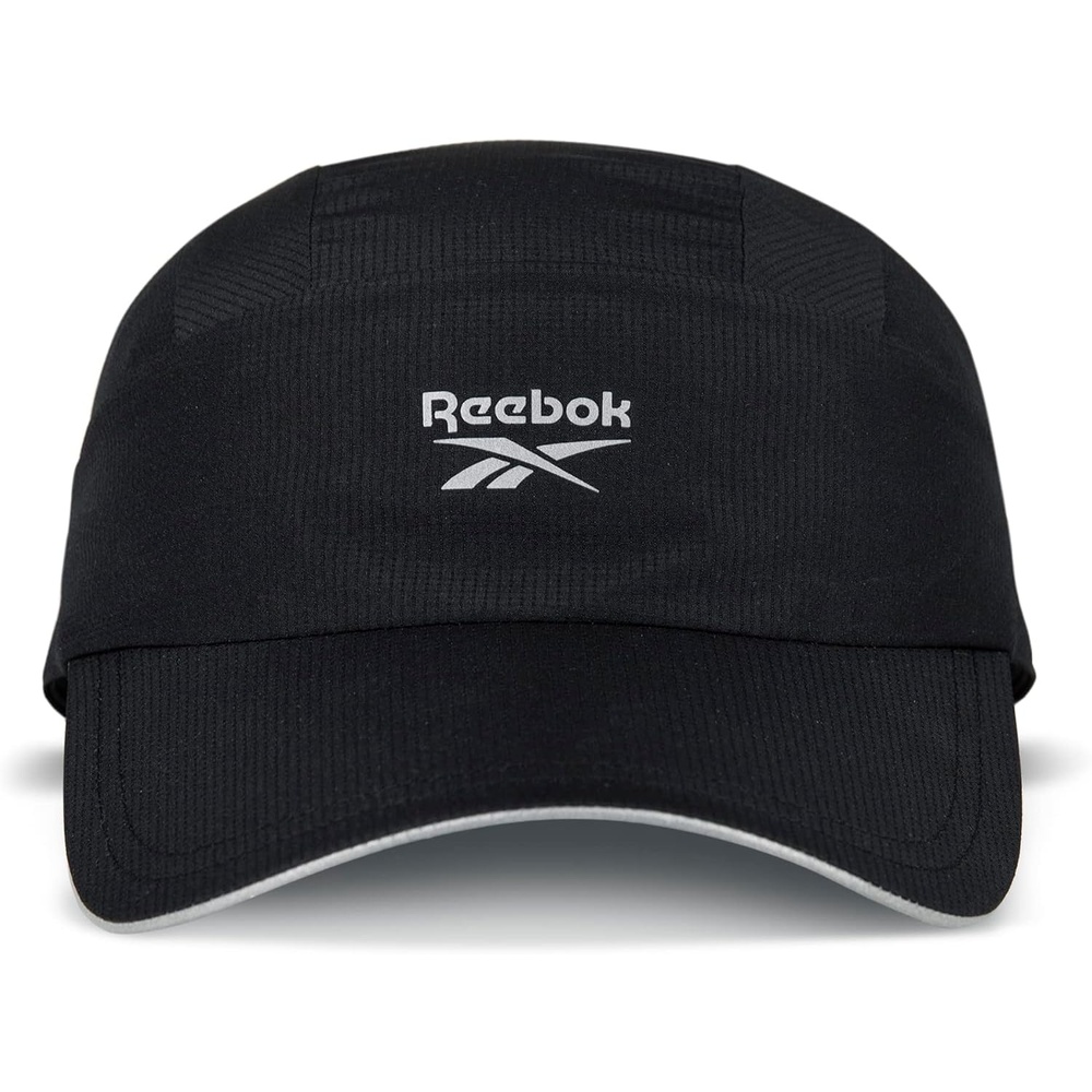 image:imageReebok Running Hat Performance Athletic Lightweight Quick Drying Sun Protection Reflective Recycled MaterialsOne Series Black