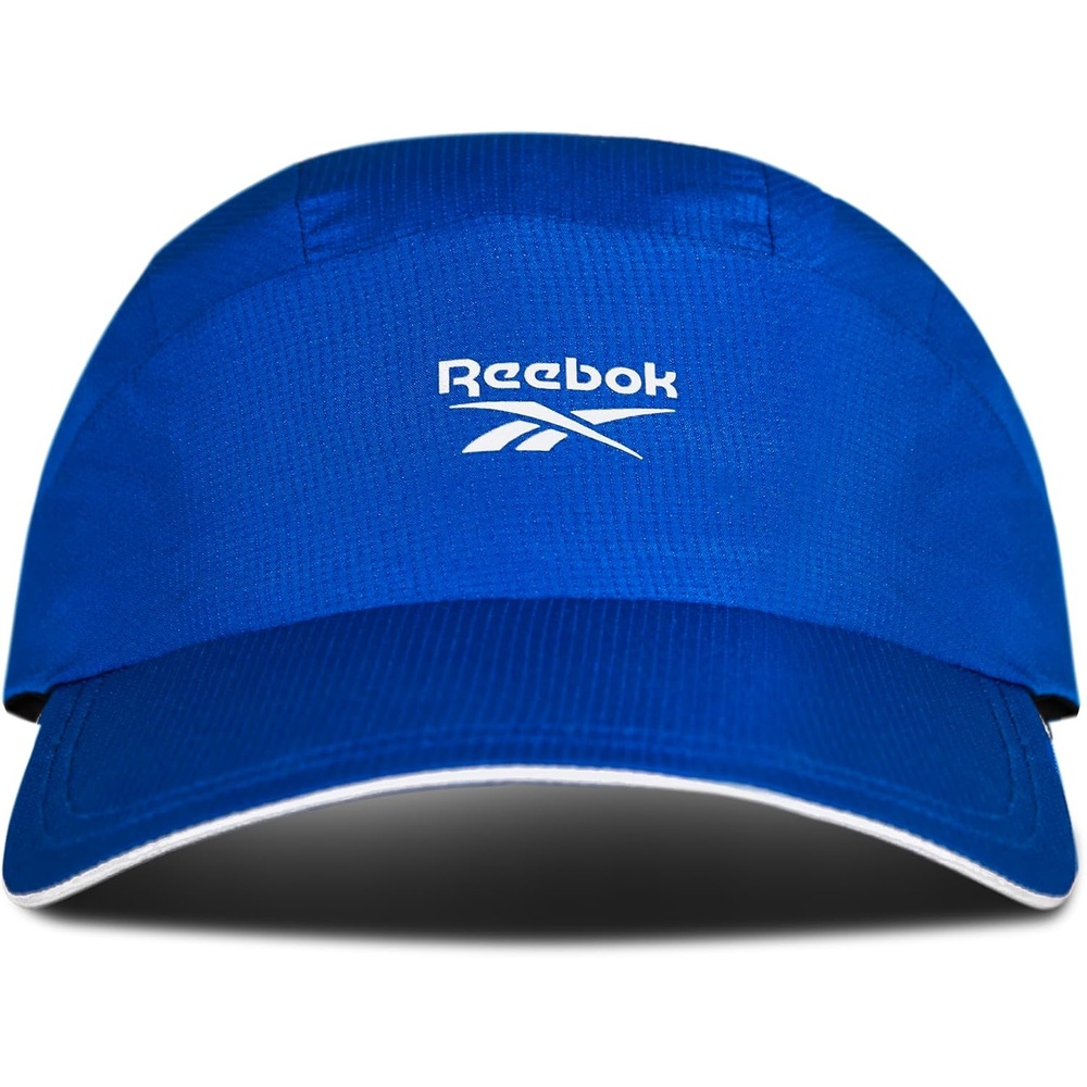 image:imageReebok Running Hat Performance Athletic Lightweight Quick Drying Sun Protection Reflective Recycled MaterialsOne Series Vector Blue