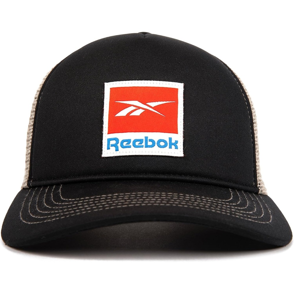 image:imageReebok Trucker Hat  Snapback  Adjustable  Everyday  Fitness  Sun Protection  Classic  Baseball CapVintage Trucker  Black