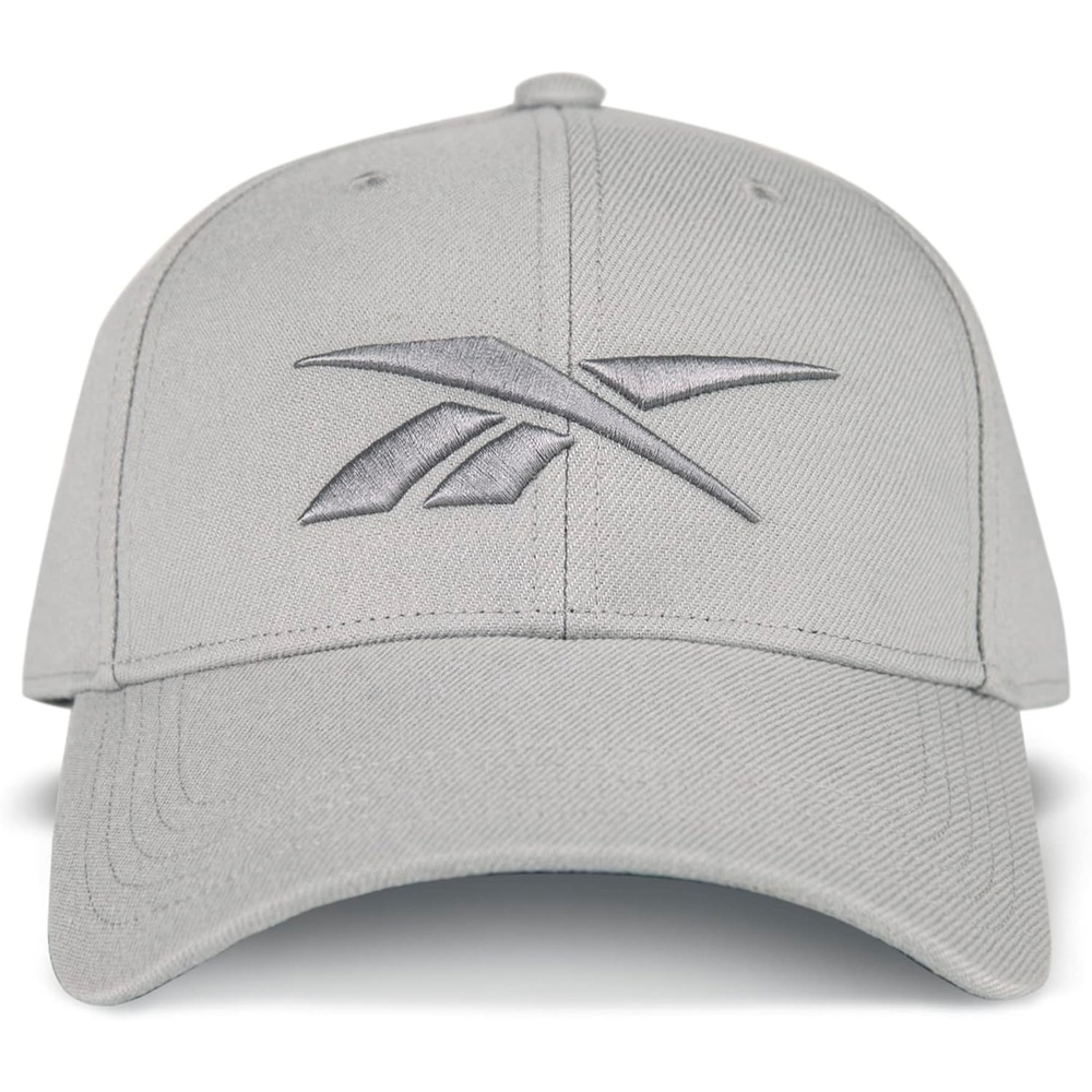 image:imageReebok Vector Baseball Hat Snapback Six Panel Casual Everyday Sun Protection Lightweight BreathableGrey