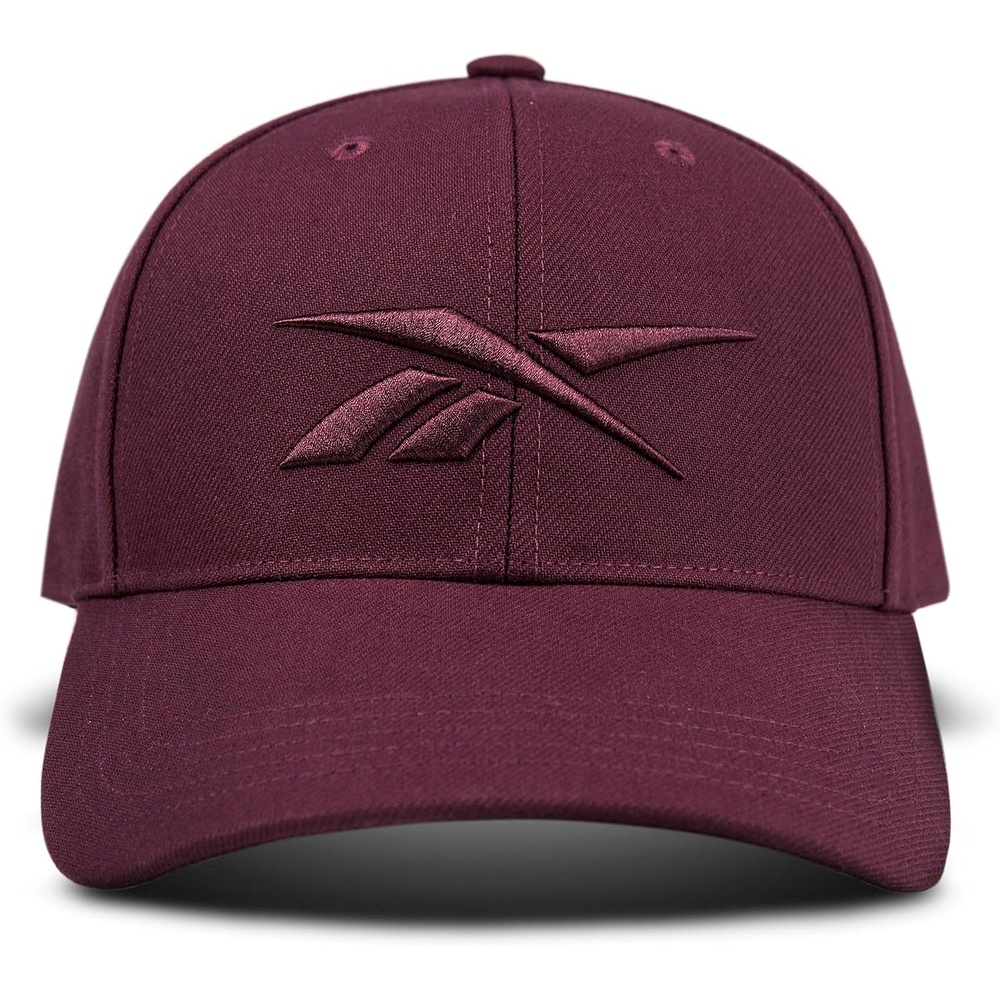 image:imageReebok Vector Baseball Hat Snapback Six Panel Casual Everyday Sun Protection Lightweight BreathableMaroon