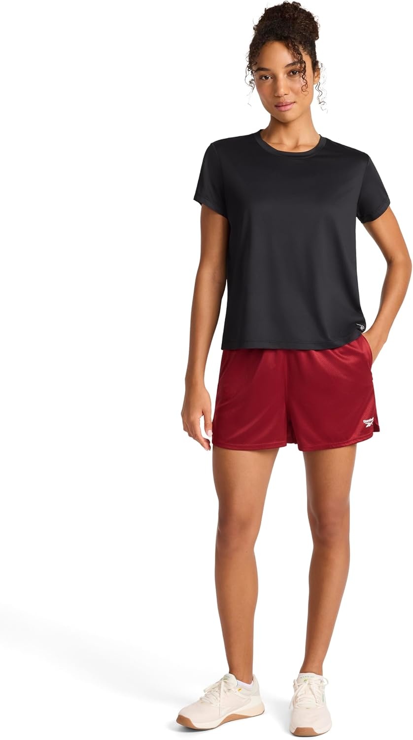 image:imageReebok Apparel Womens Streetstyle Short BlackRetro Red