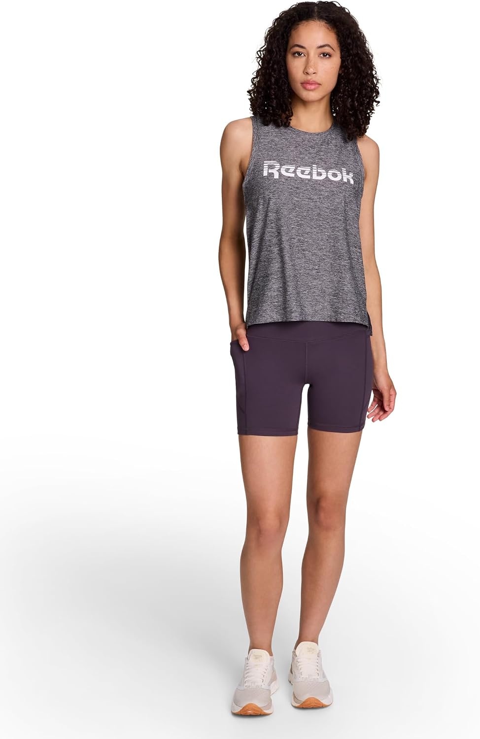 image:imageReebok Odyssey Highrise Womens Compression Shorts 5 InseamSmoky Volcano